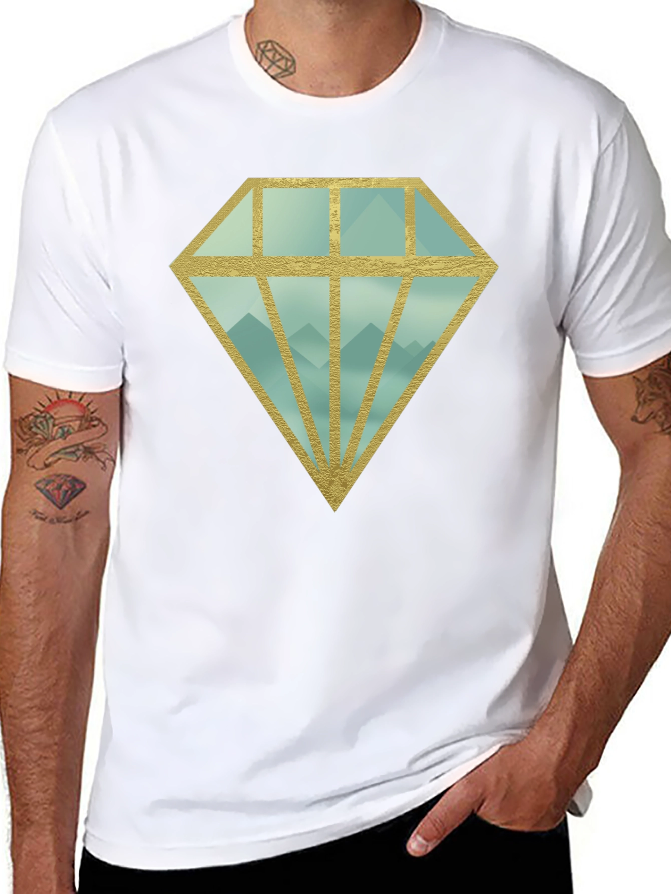 Mountain Diamond Graphic T-Shirt