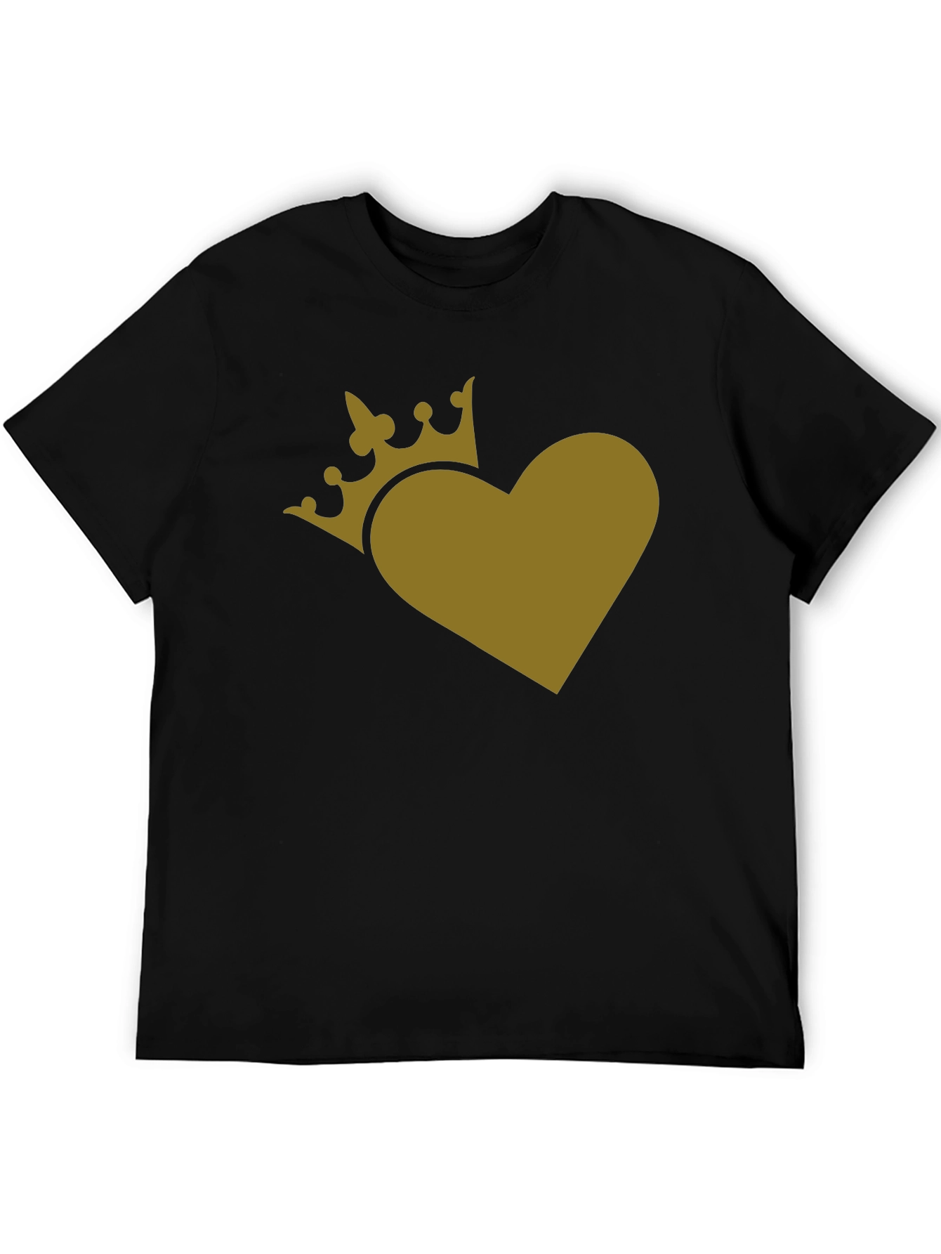 King of Hearts Black Graphic T-Shirt
