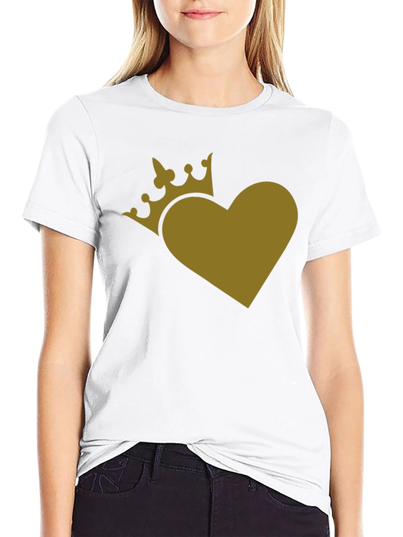King of Hearts Black Graphic T-Shirt