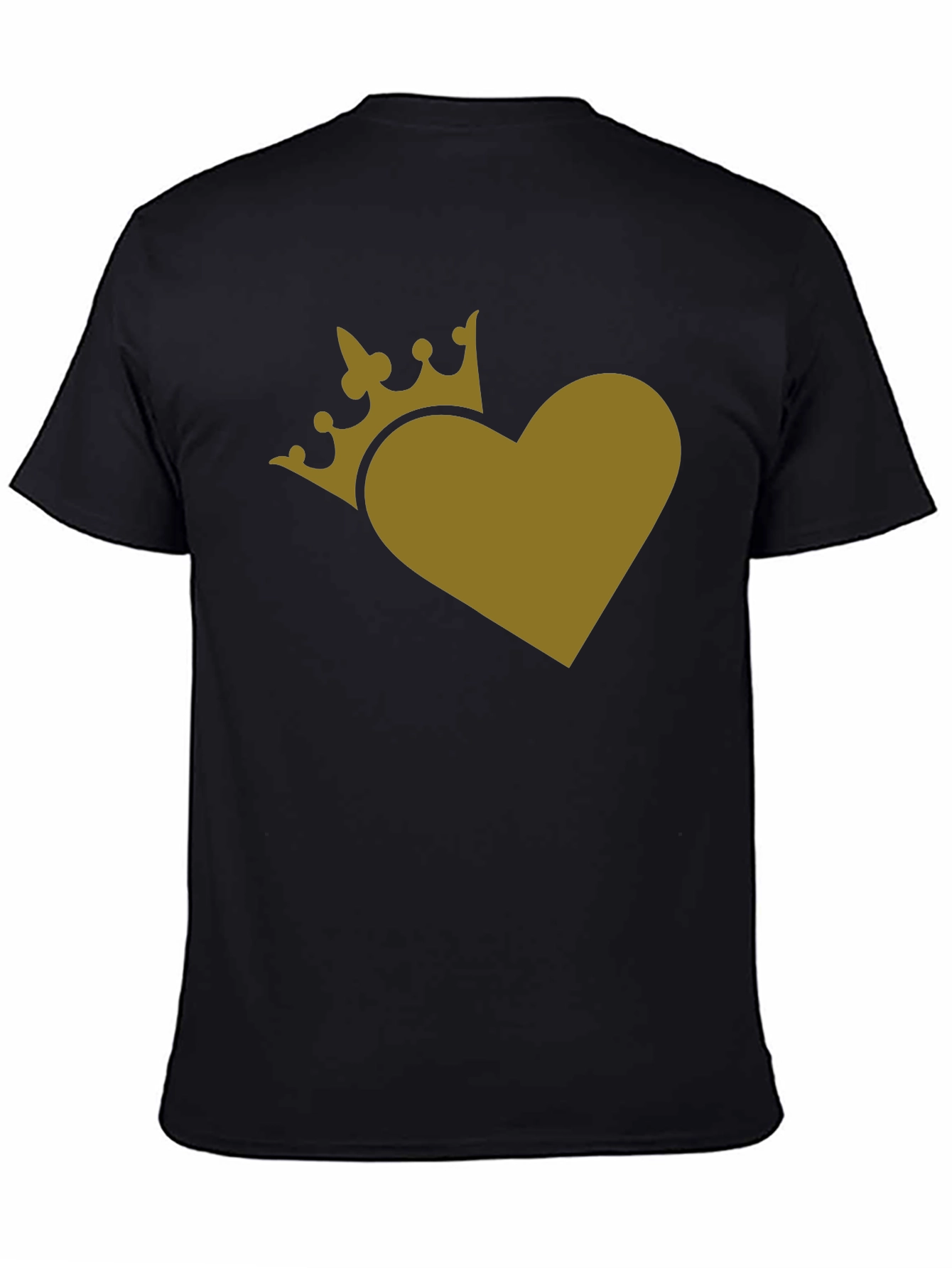 King of Hearts Black Graphic T-Shirt