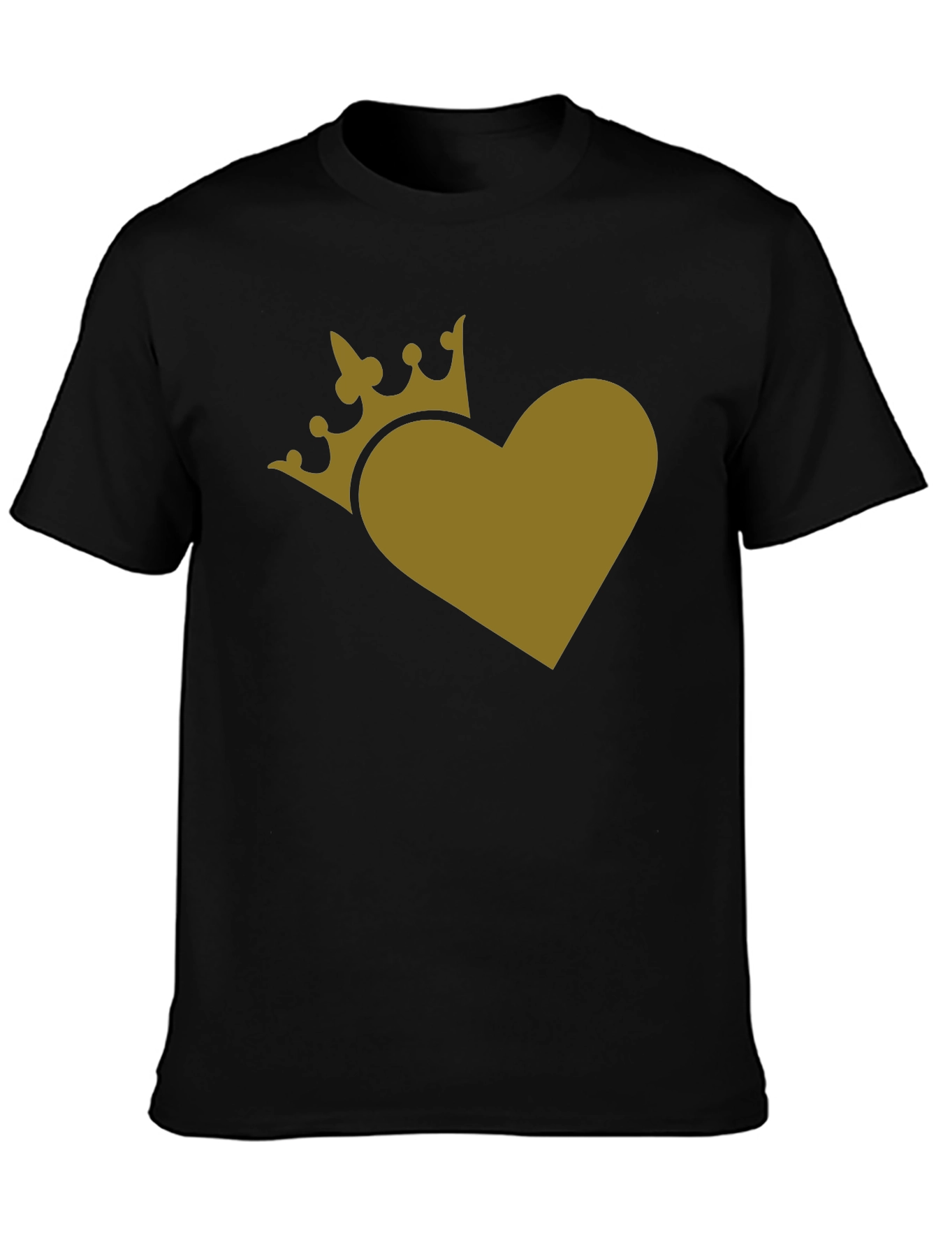 King of Hearts Black Graphic T-Shirt