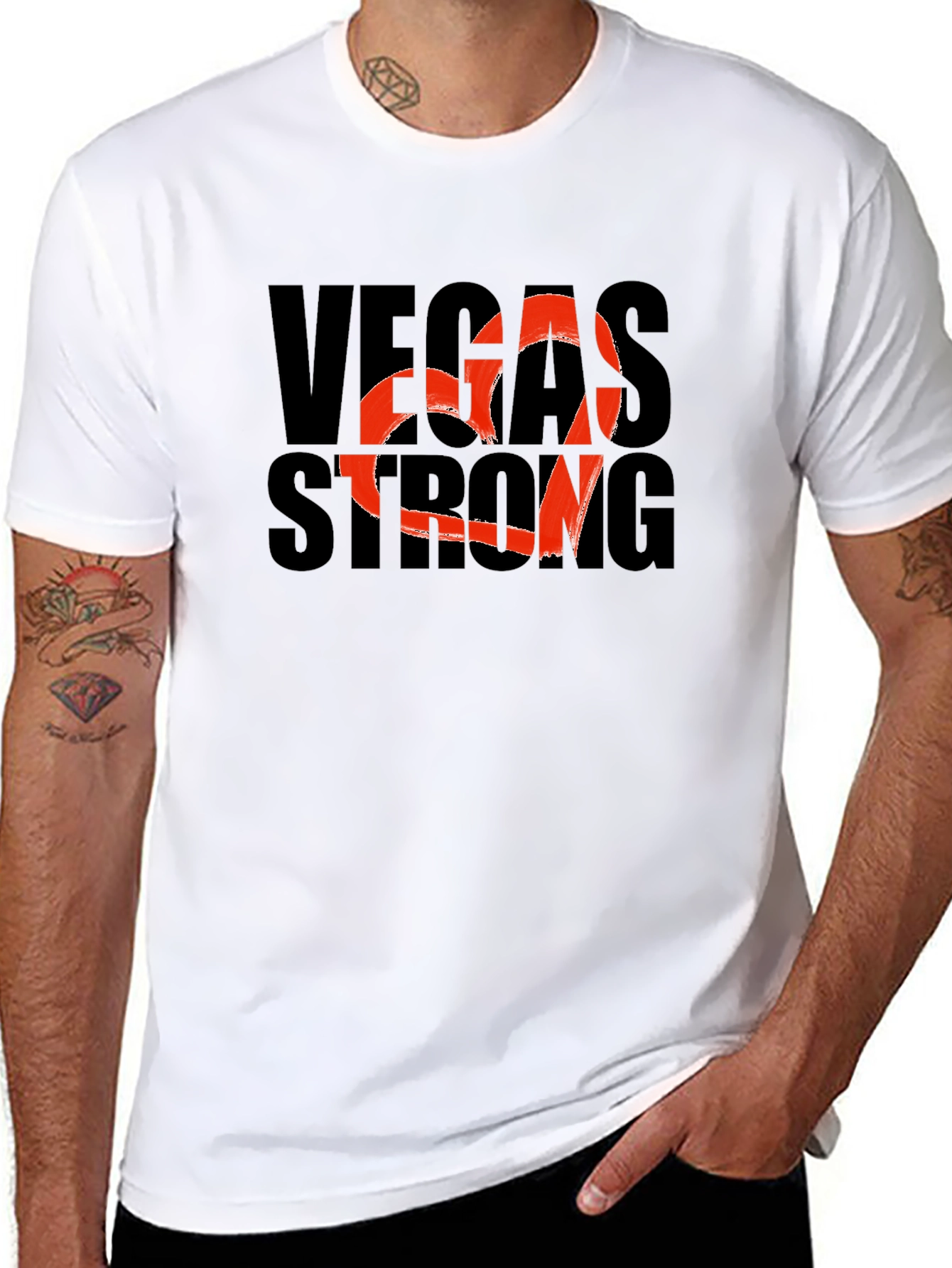 Vegas Strong Graphic T-Shirt - Support Las Vegas!