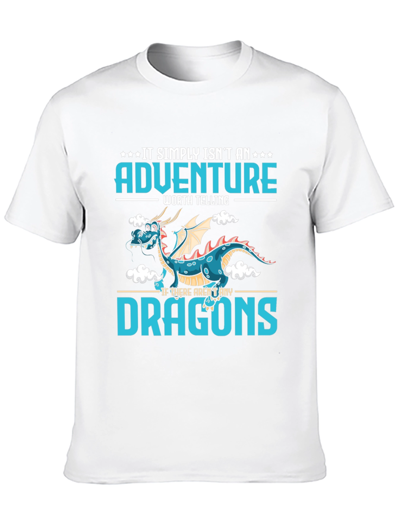 Adventure Dragon Graphic Tee - Black Cotton