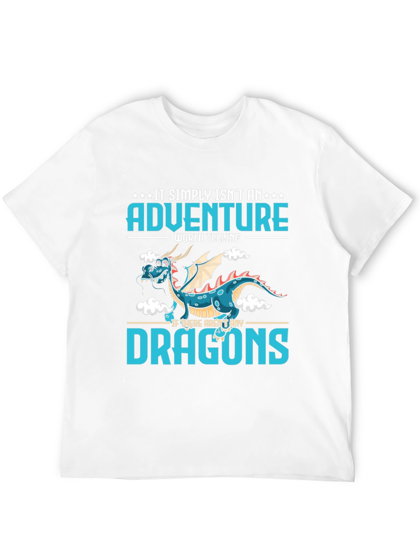 Adventure Dragon Graphic Tee - Black Cotton