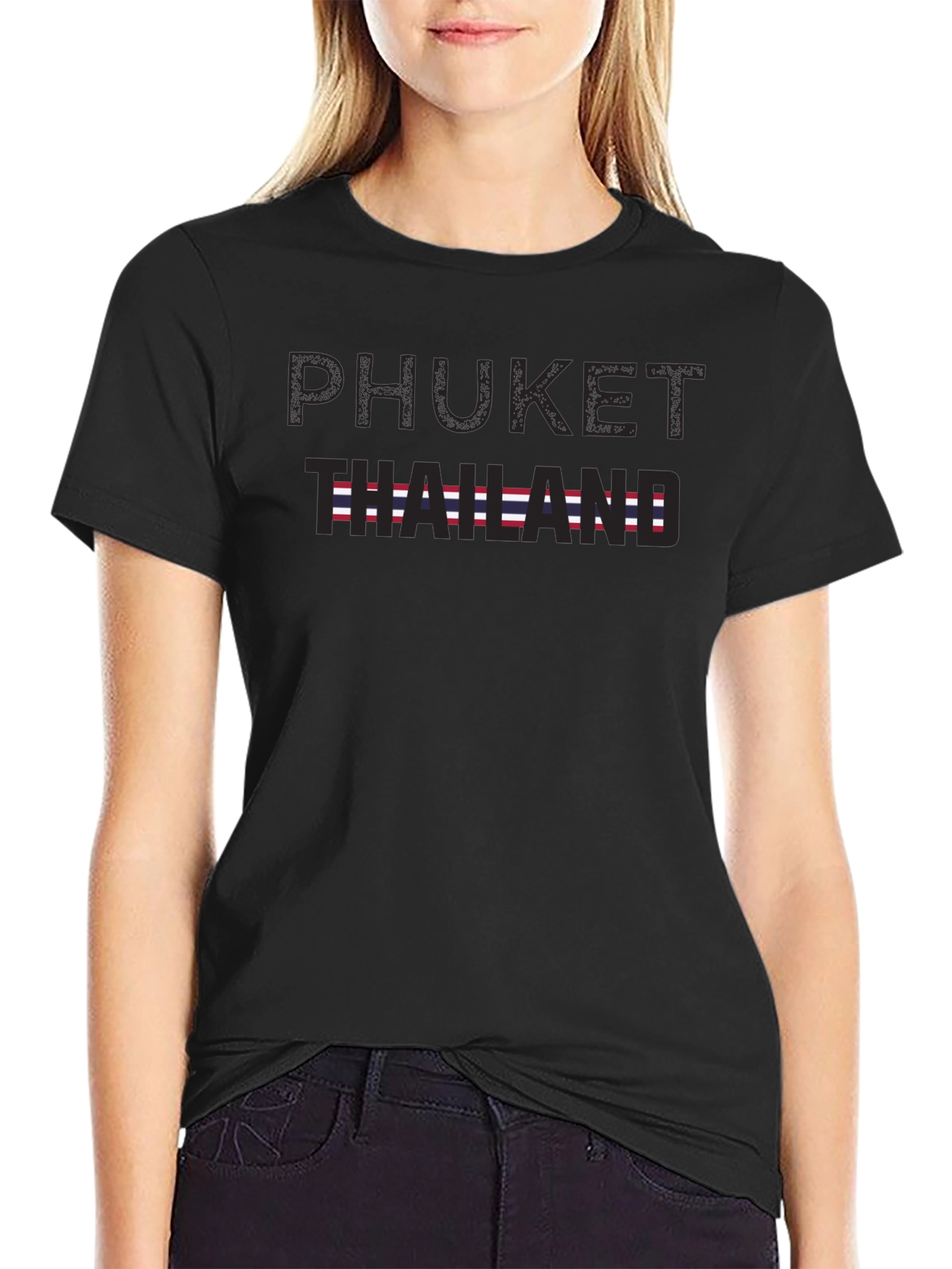 Phuket Thailand Graphic Tee - Mens Black T-Shirt