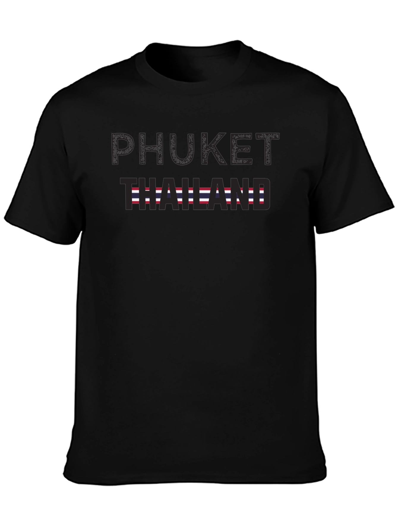 Phuket Thailand Graphic Tee - Mens Black T-Shirt