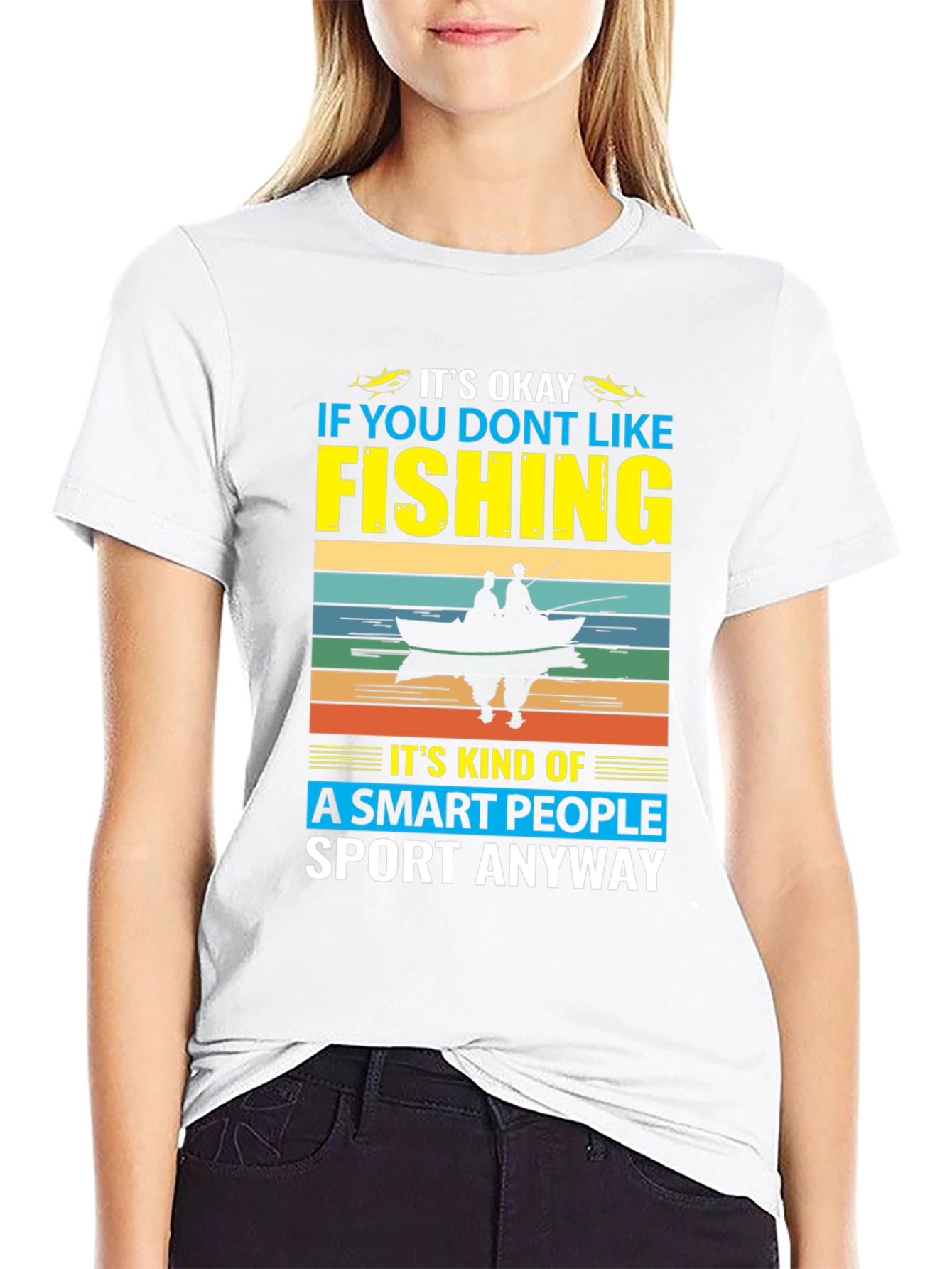 Funny Fishing T-Shirt - Smart People Sport