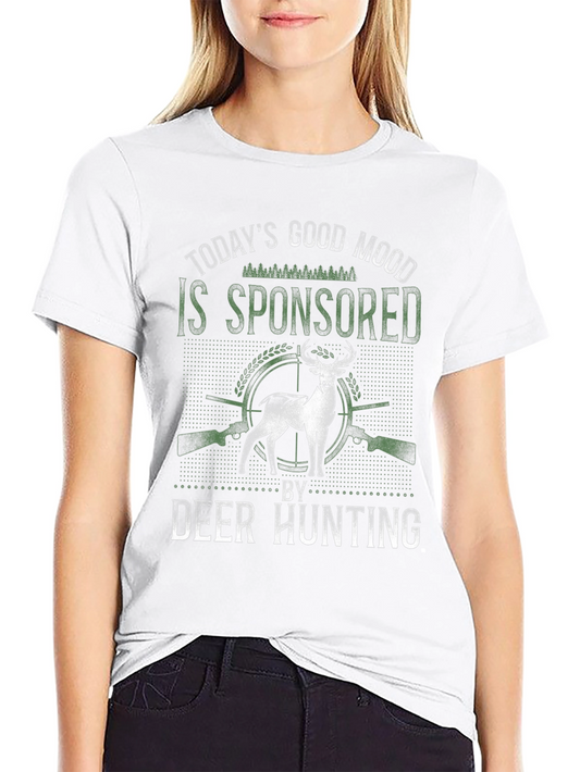 Deer Hunting Sponsored Good Mood Graphic Tee