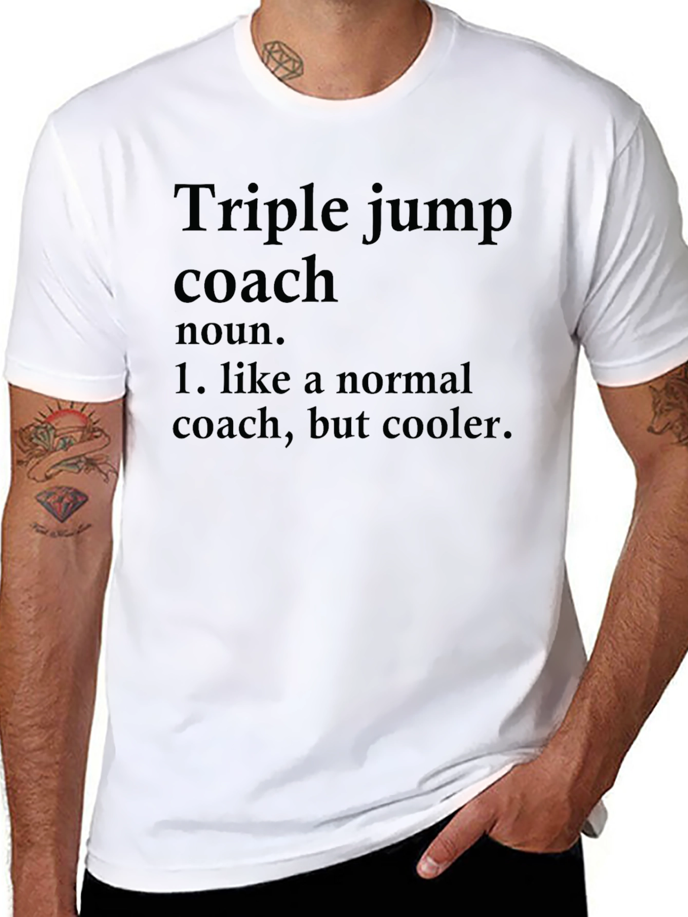 Triple Jump Coach T-Shirt - Cool Coach Definition Tee
