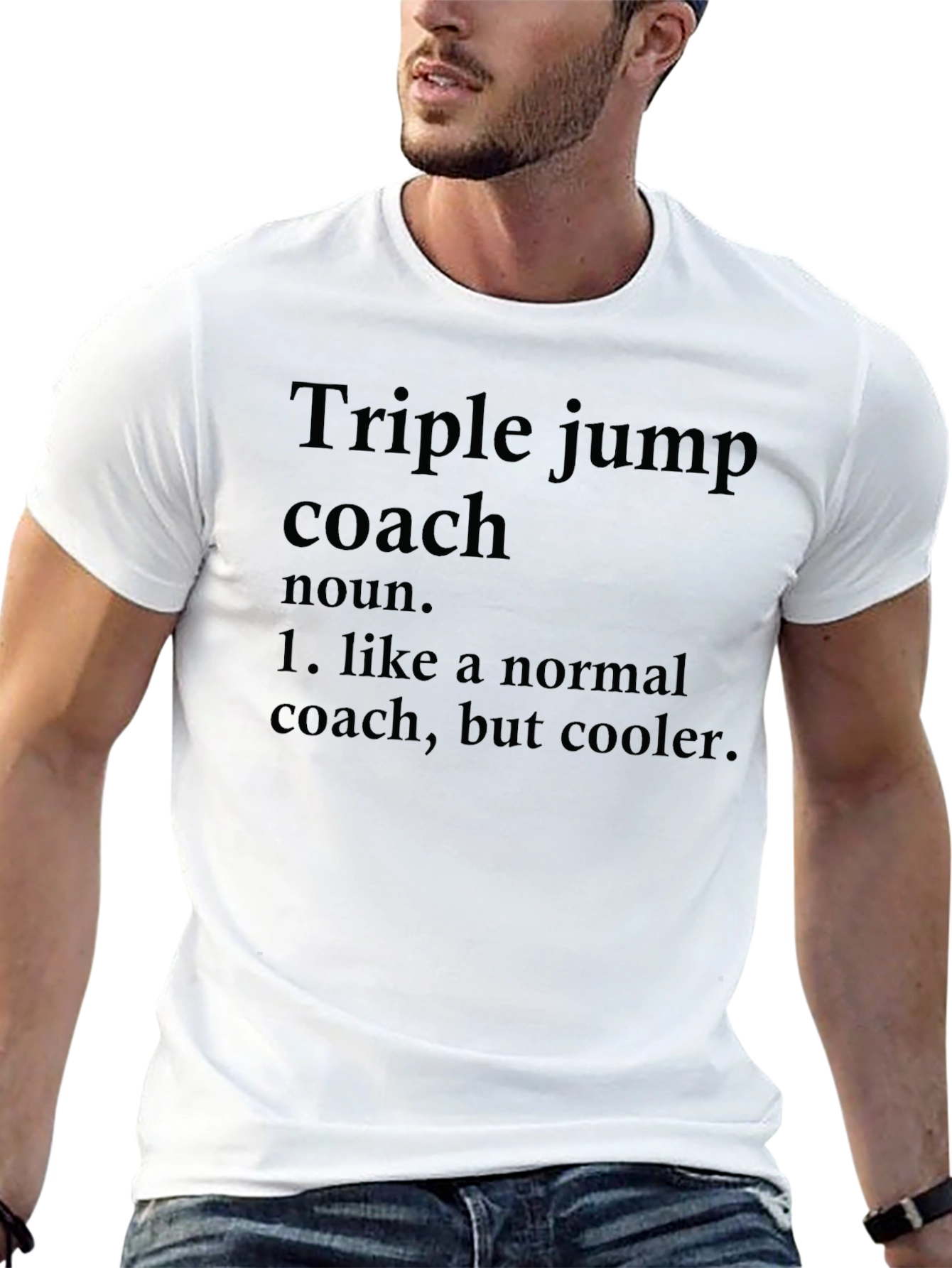 Triple Jump Coach T-Shirt - Cool Coach Definition Tee