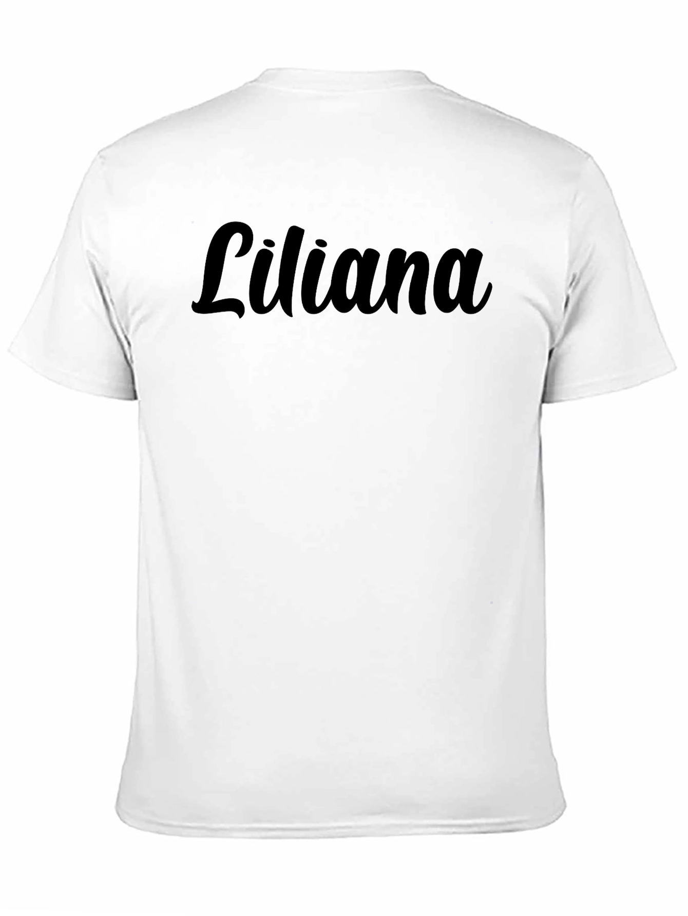 Liliana Black T-Shirt - Custom Name Tee