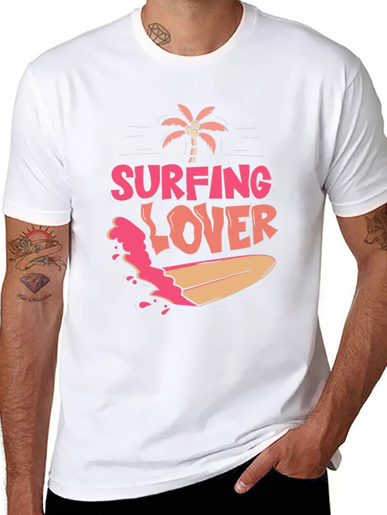 Surfing Lover Graphic Tee - Island Vibes