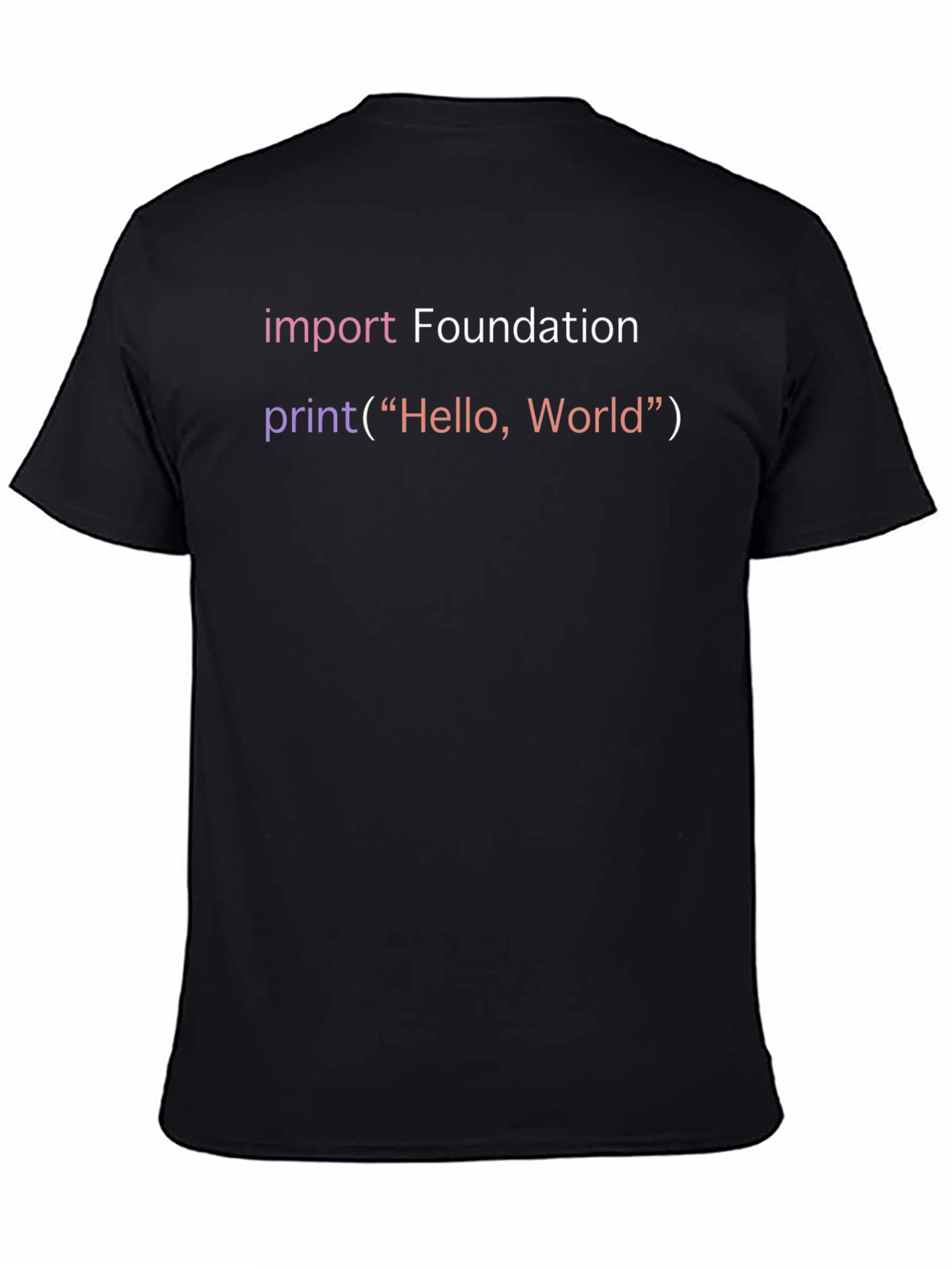Code Hello World Black T-Shirt