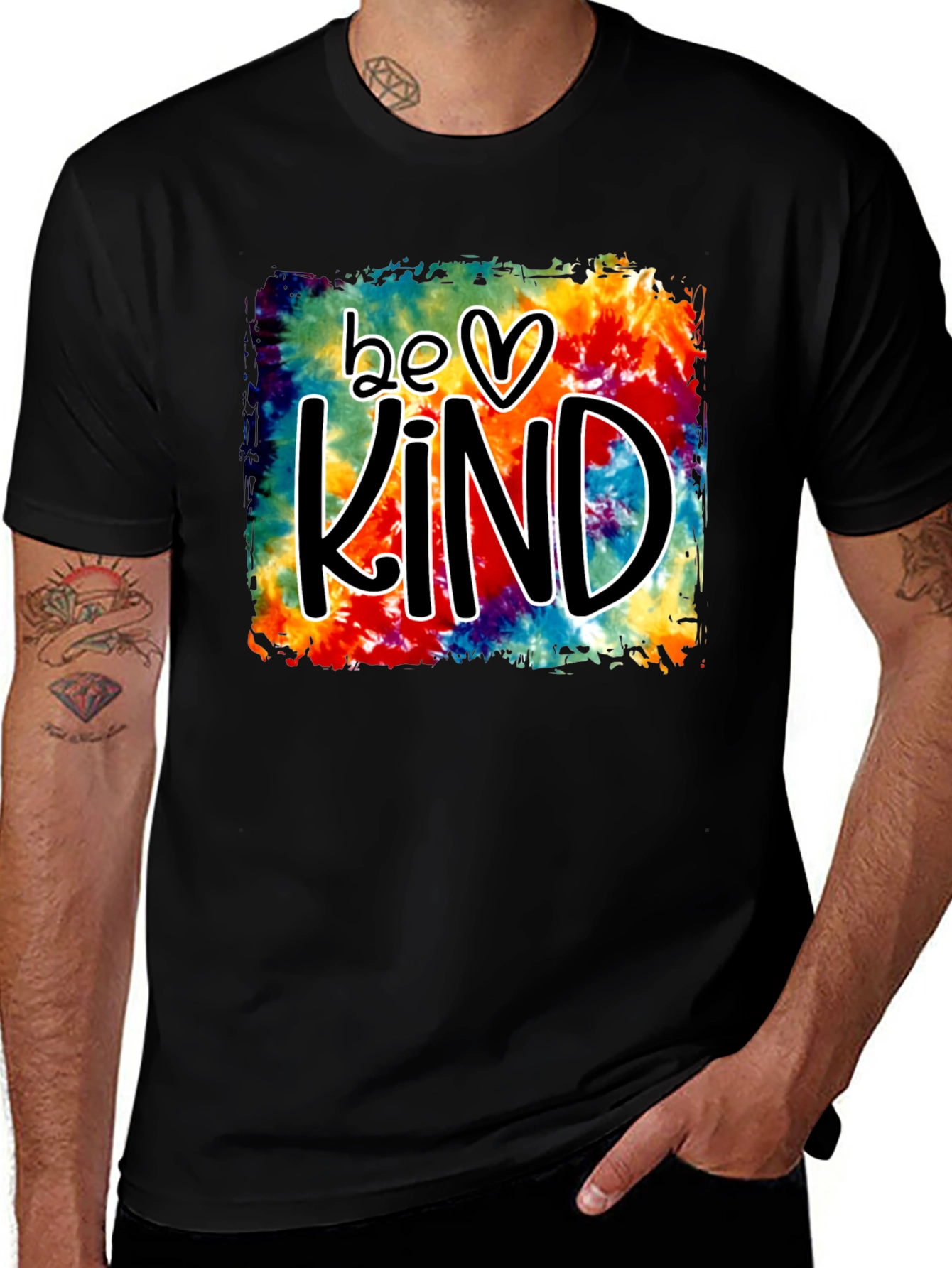 Be Kind Tie-Dye Graphic T-Shirt