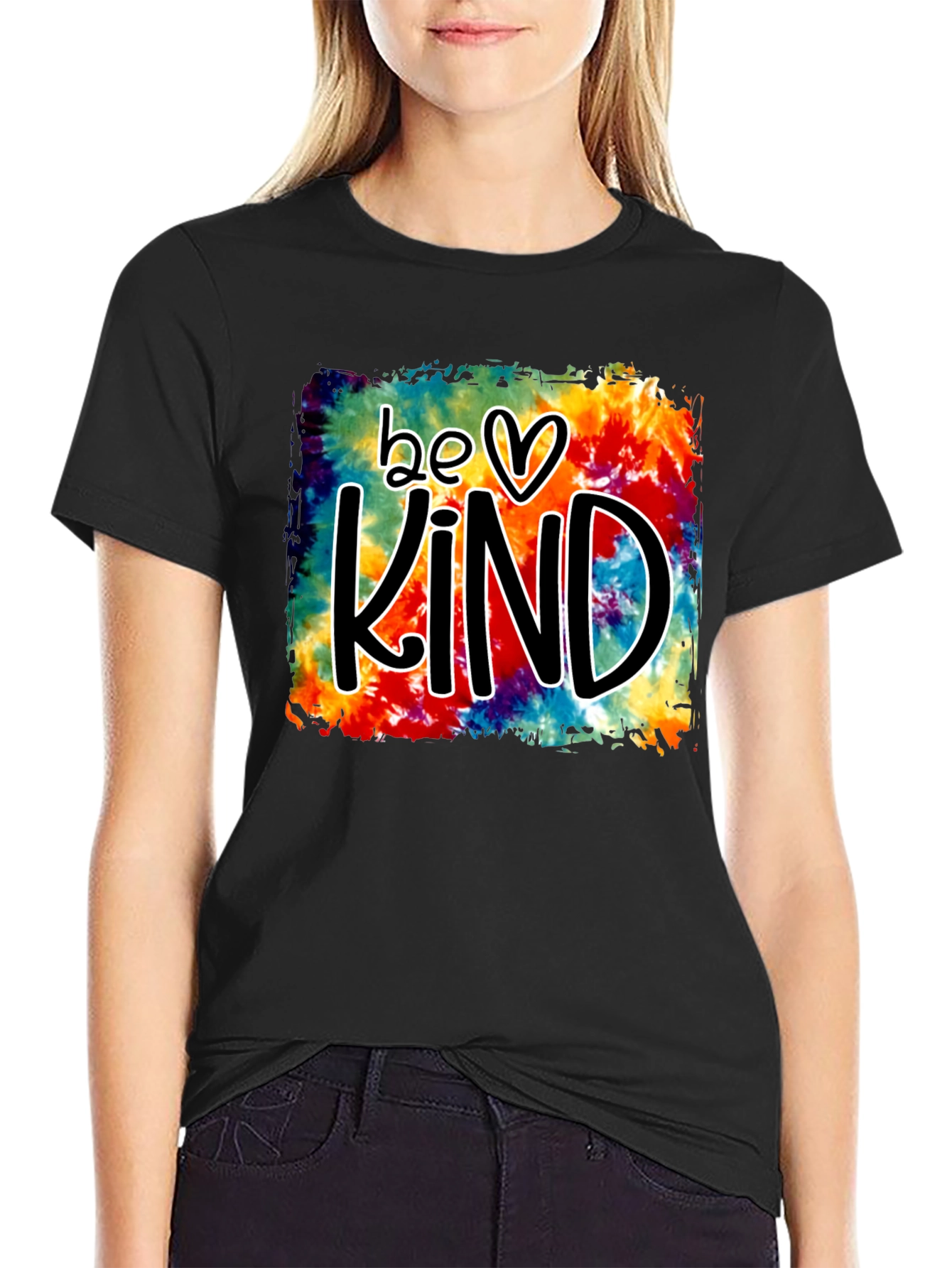 Be Kind Tie-Dye Graphic T-Shirt