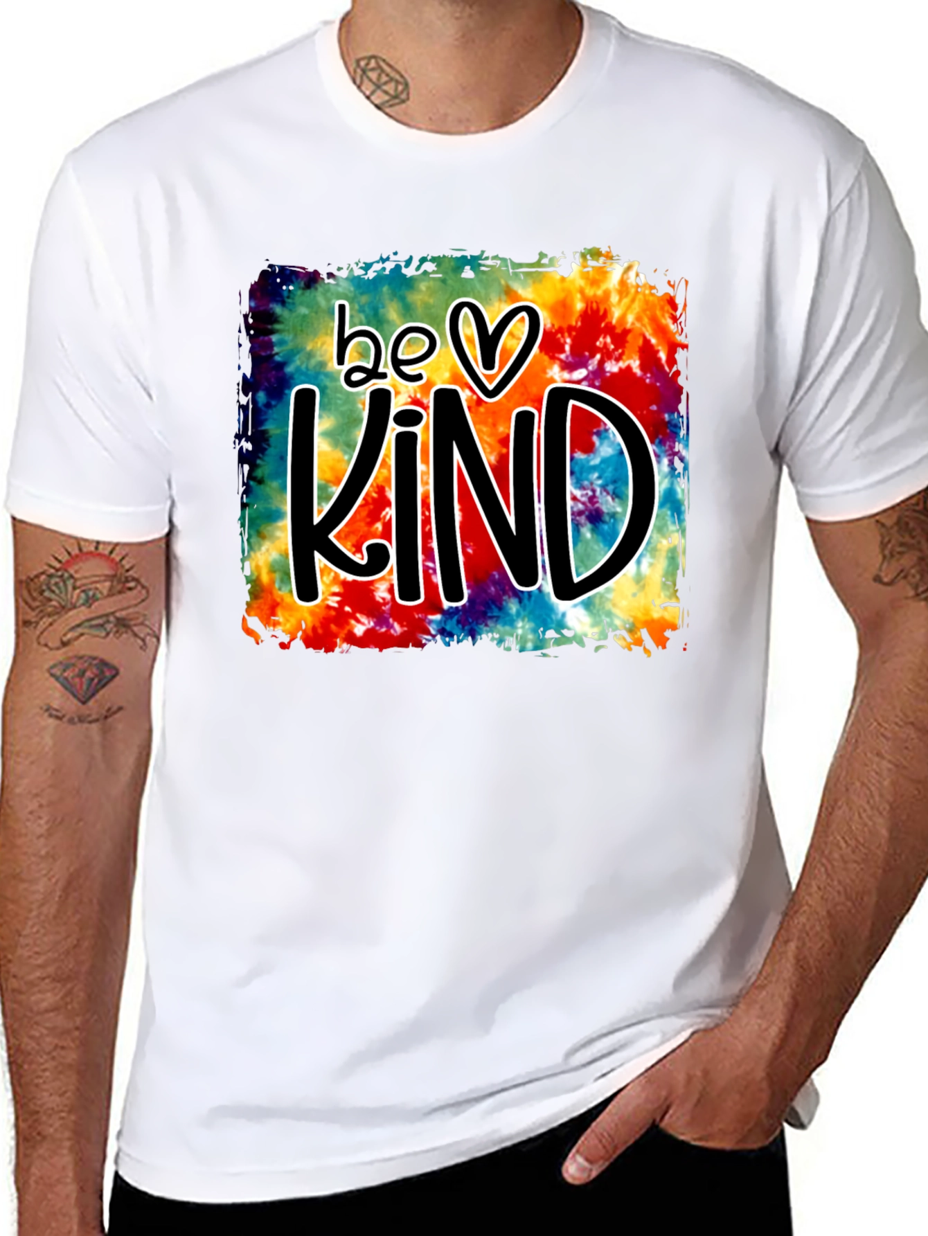 Be Kind Tie-Dye Graphic T-Shirt
