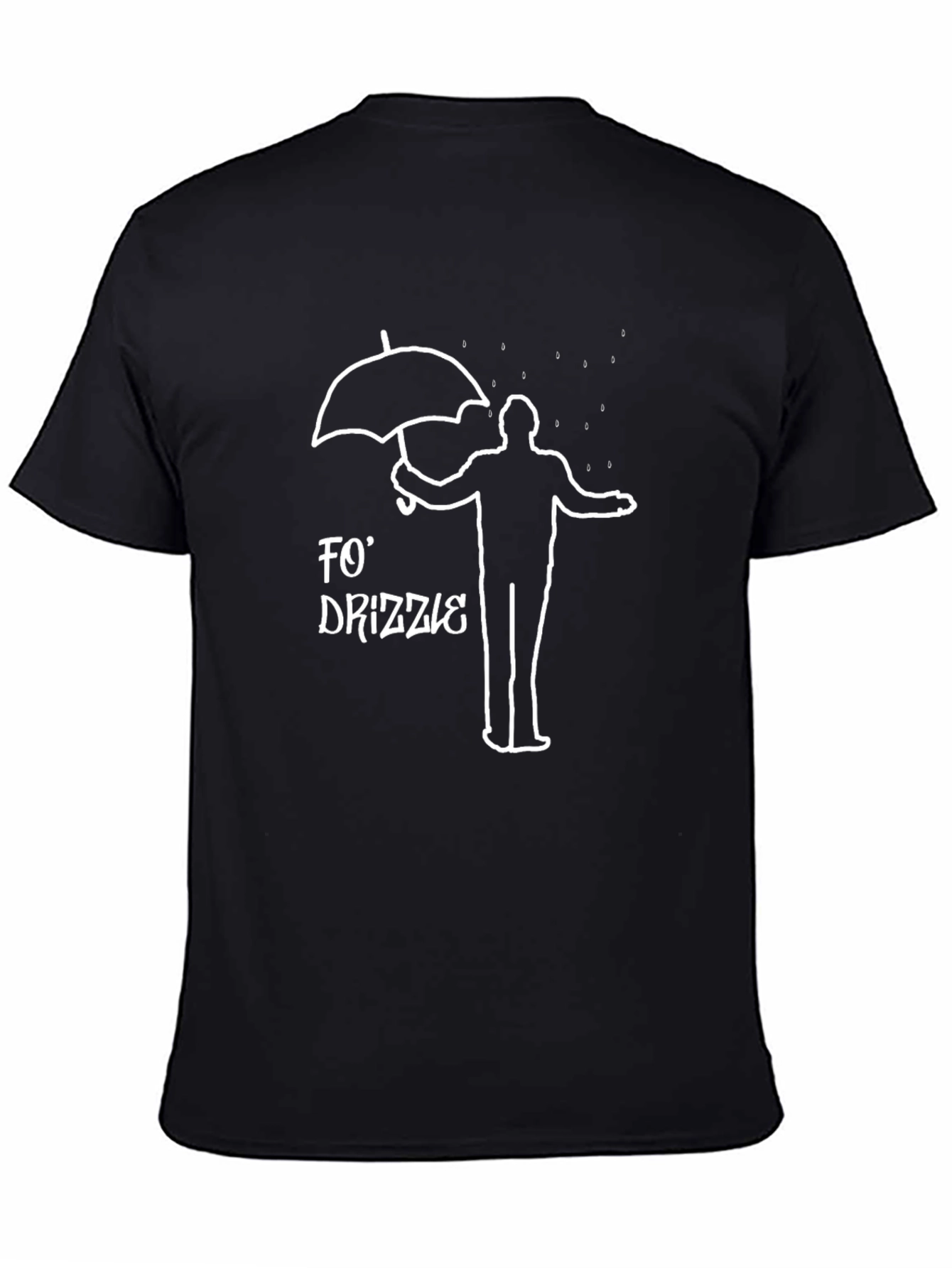 Fo Drizzle Graphic Tee - Mens Black T-Shirt