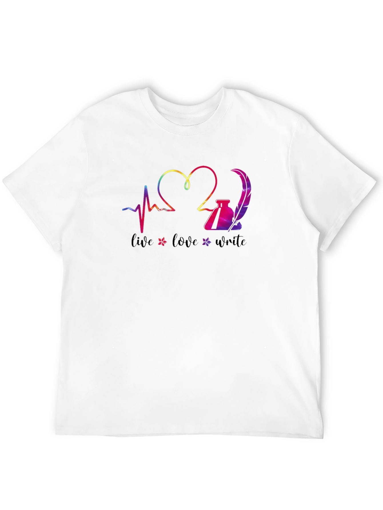 Live Love Write Graphic Tee - Black Unisex T-Shirt
