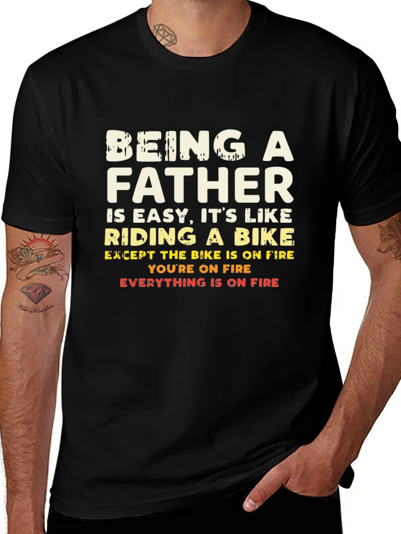 Being A Father T-Shirt - Funny Dad Gift