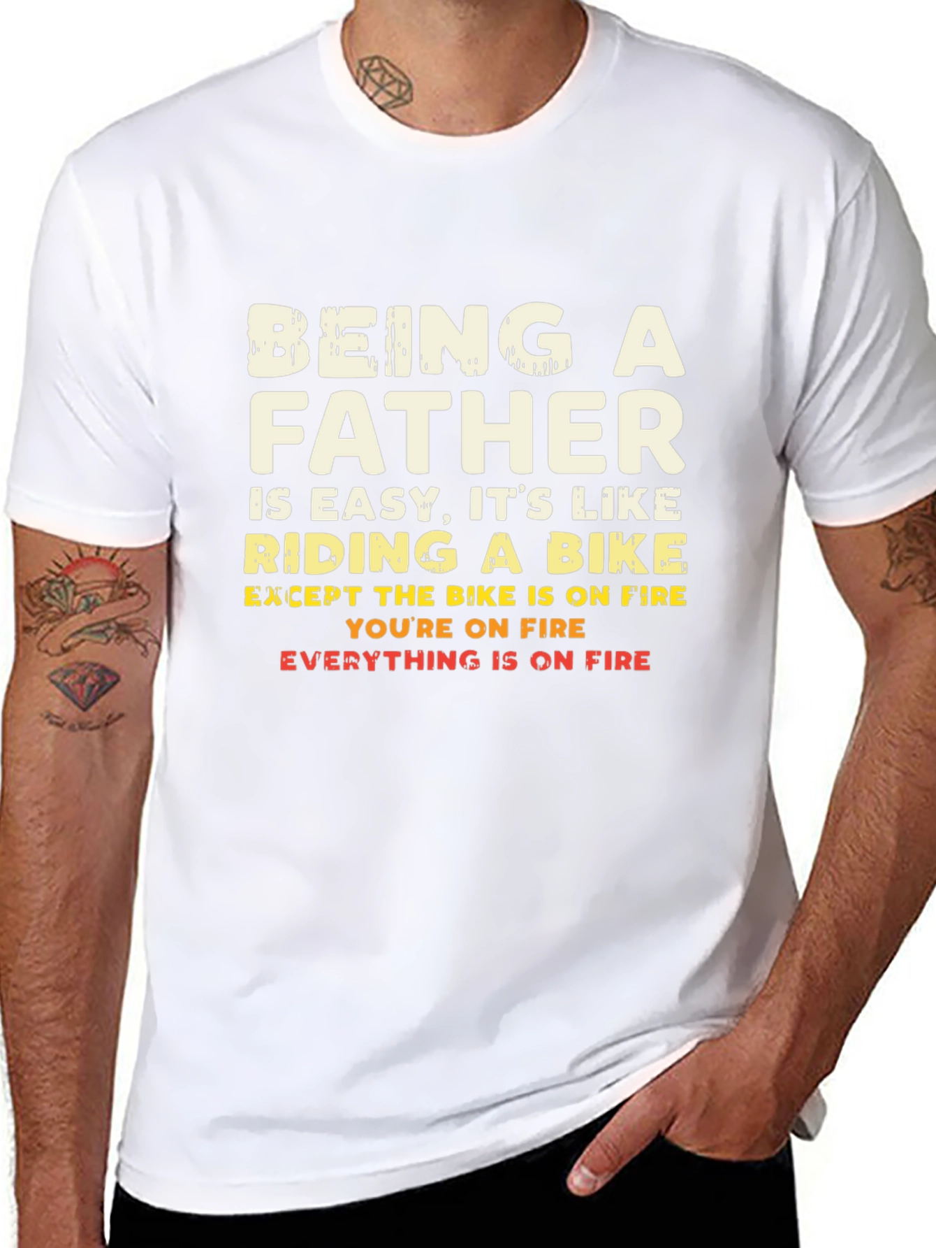 Being A Father T-Shirt - Funny Dad Gift