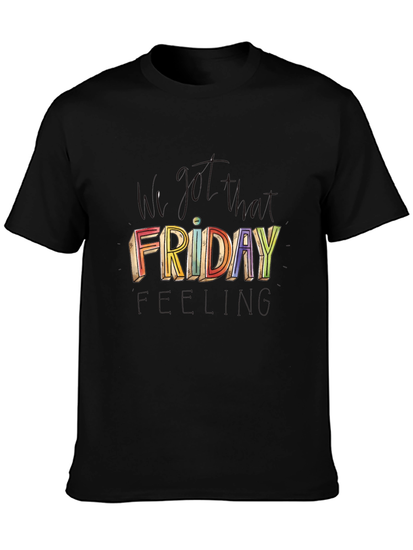 Colorful Friday Graphic T-Shirt