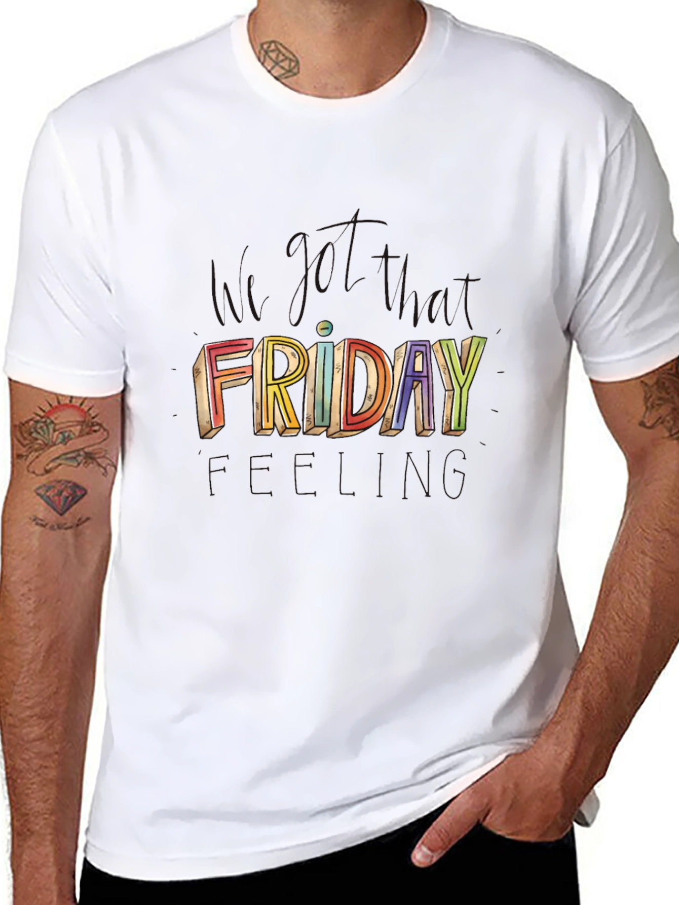 Colorful Friday Graphic T-Shirt