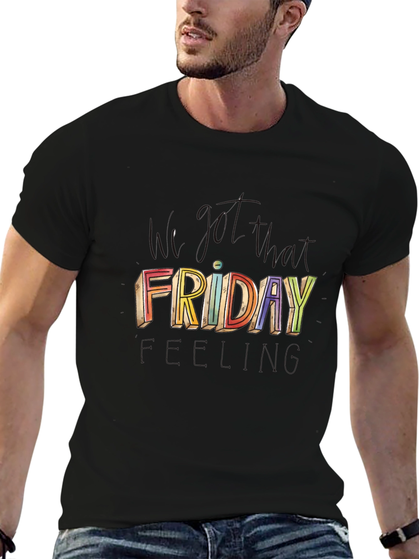Colorful Friday Graphic T-Shirt