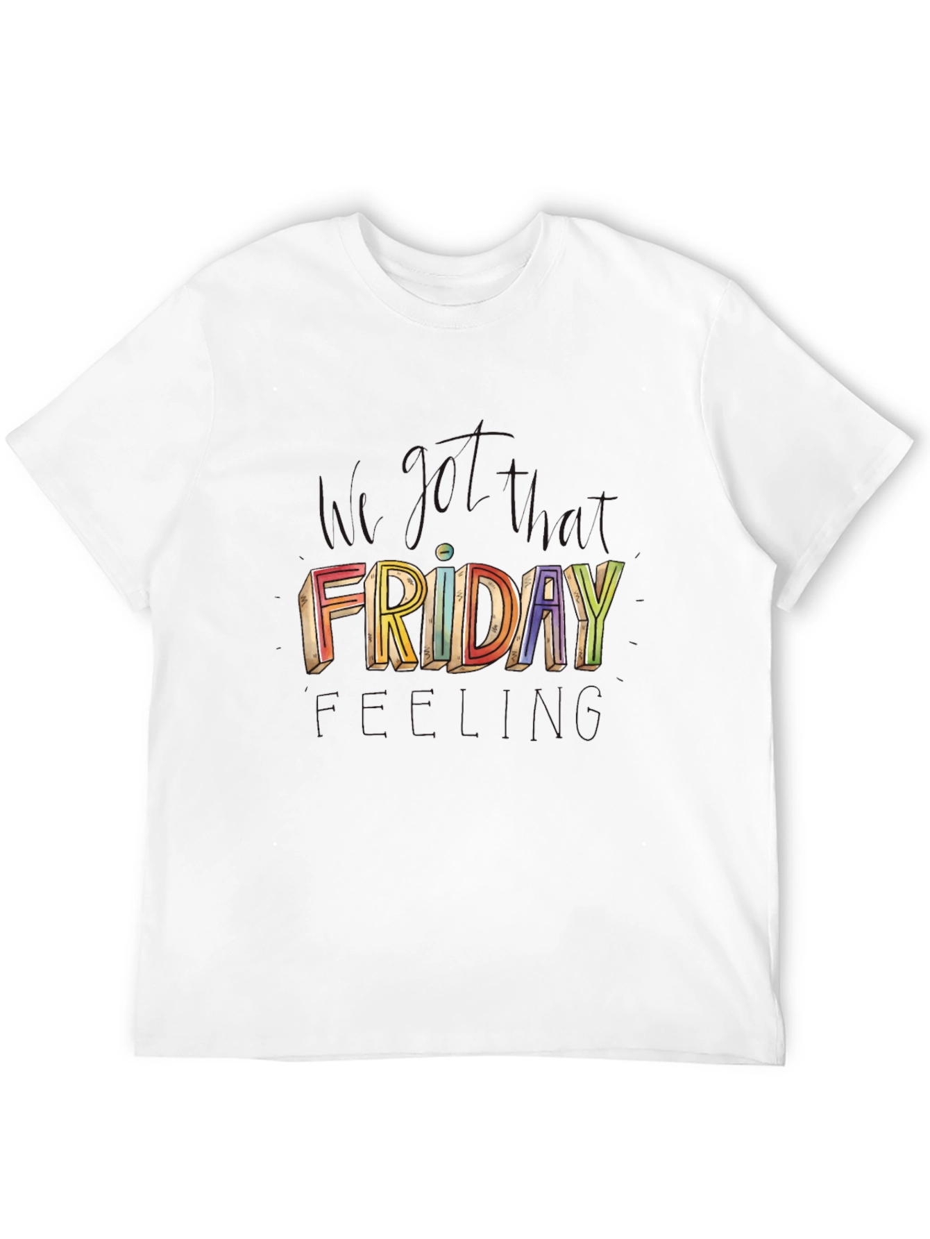Colorful Friday Graphic T-Shirt