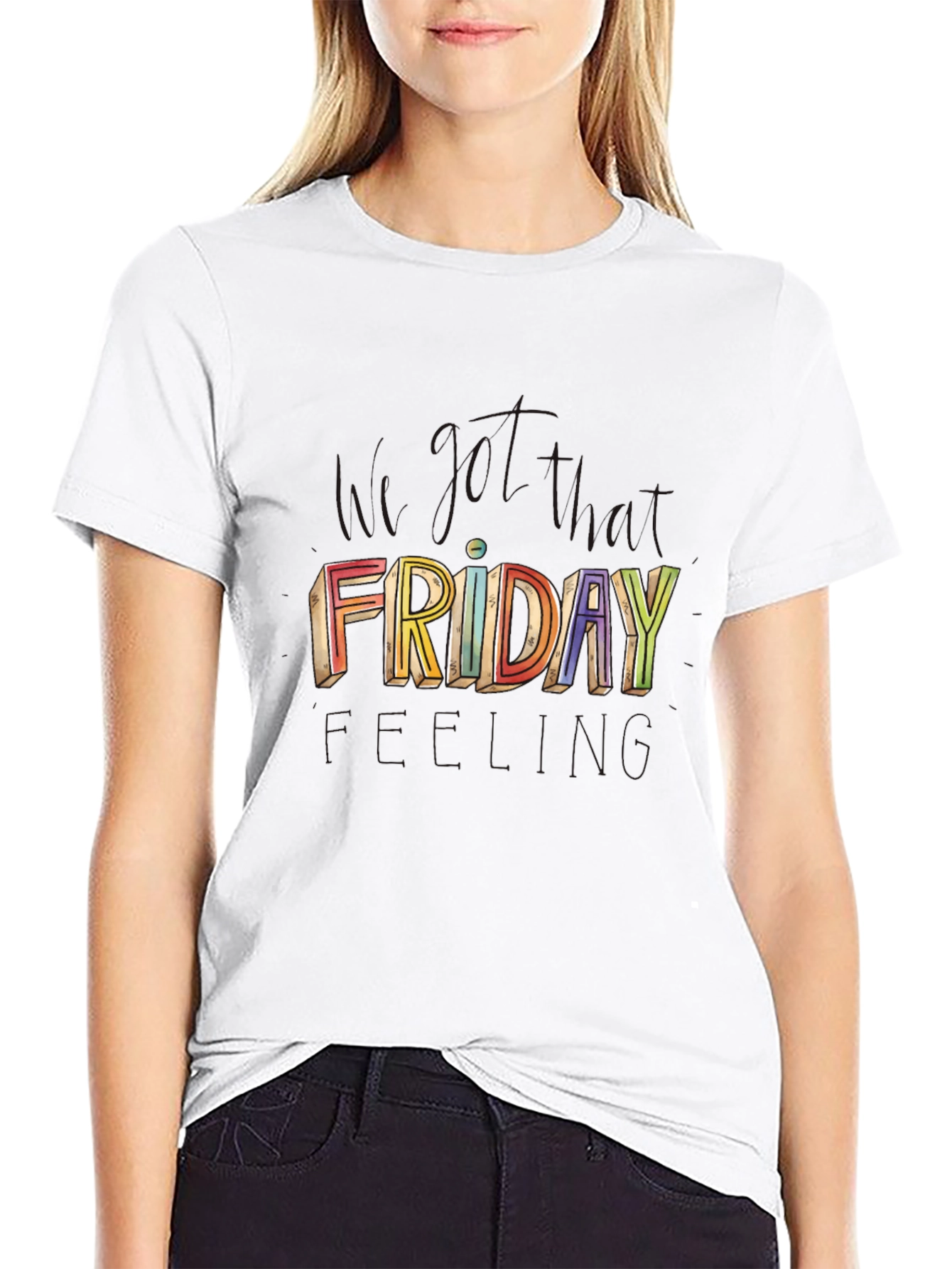 Colorful Friday Graphic T-Shirt