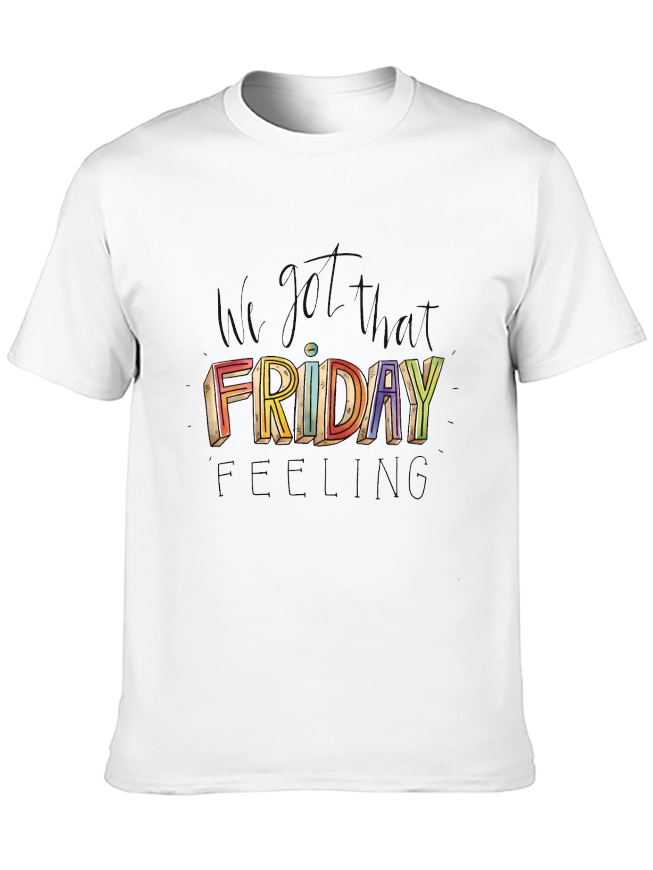 Colorful Friday Graphic T-Shirt
