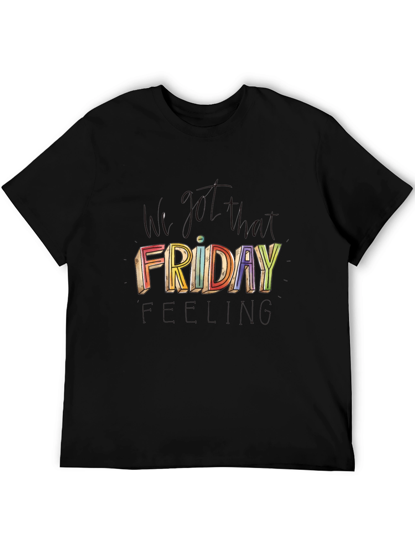 Colorful Friday Graphic T-Shirt