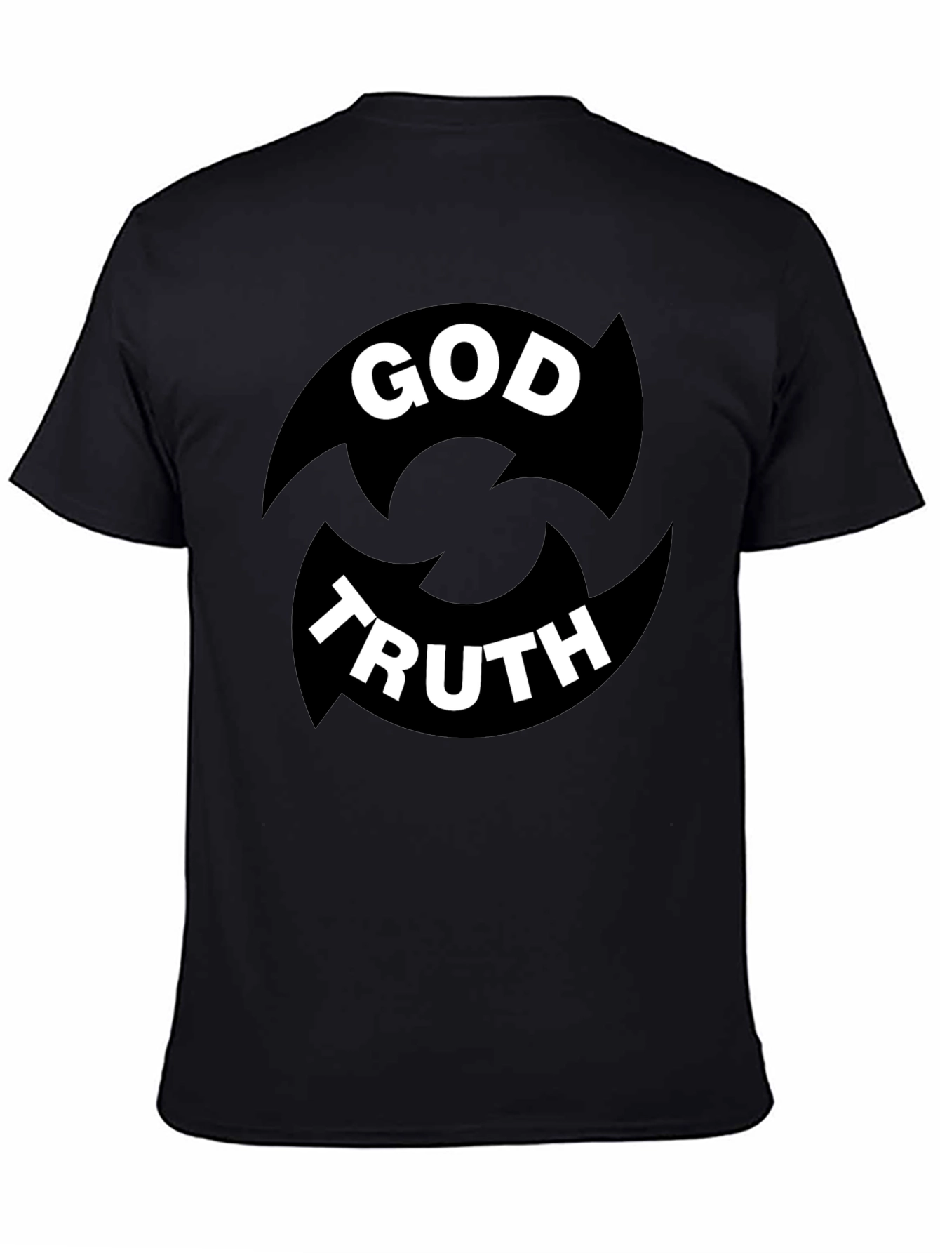 God Truth Graphic Tee - Black Cotton Blend