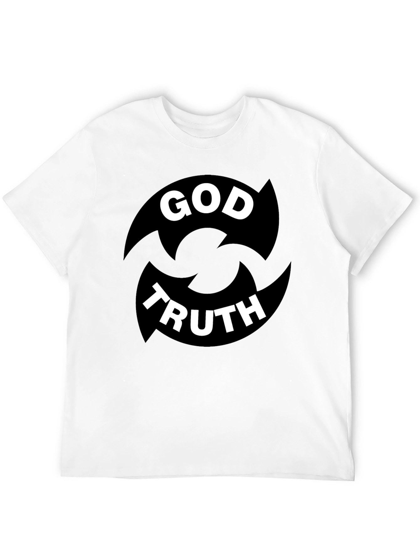 God Truth Graphic Tee - Black Cotton Blend