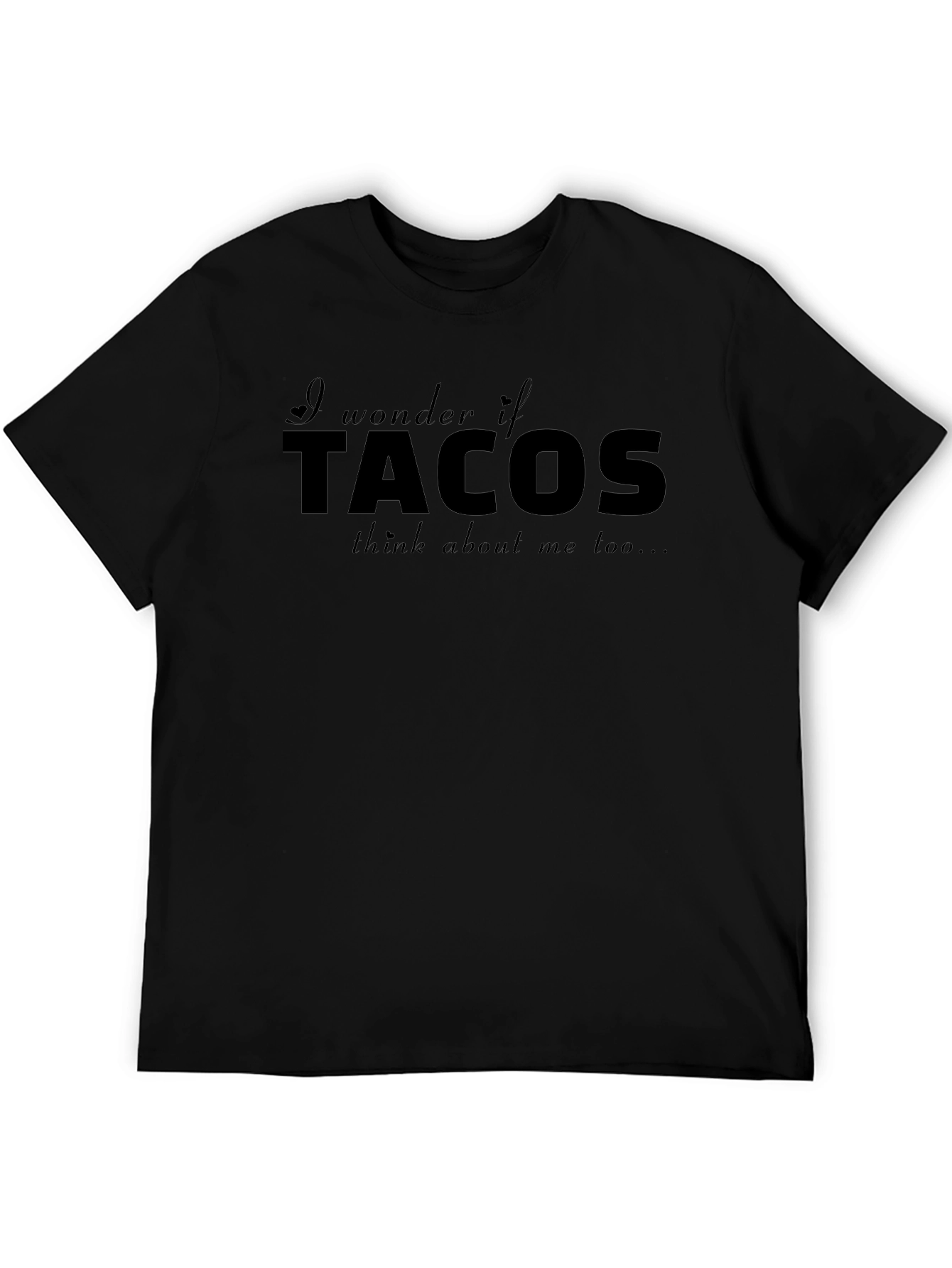 Tacos on my Mind T-Shirt - Black