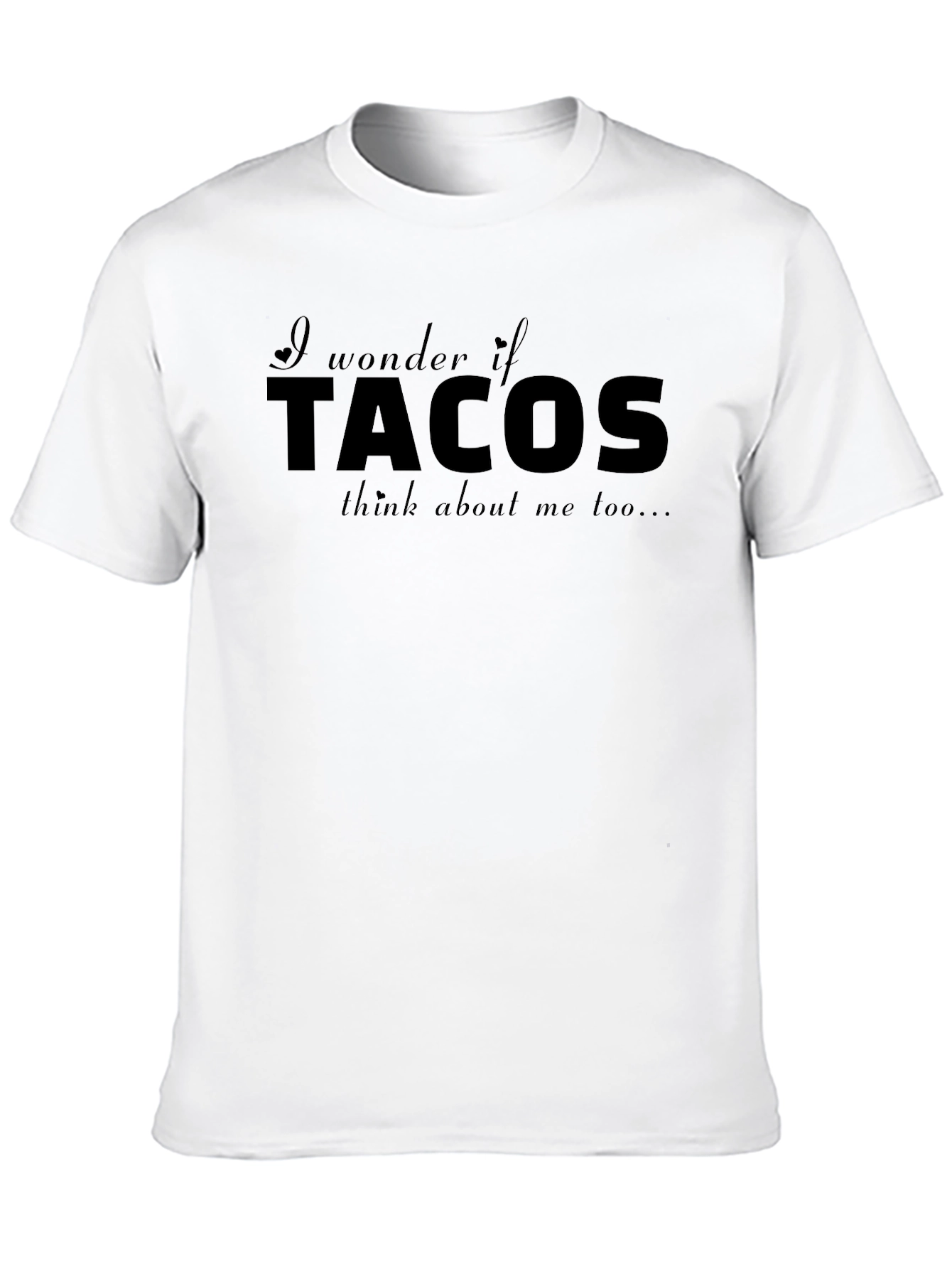 Tacos on my Mind T-Shirt - Black