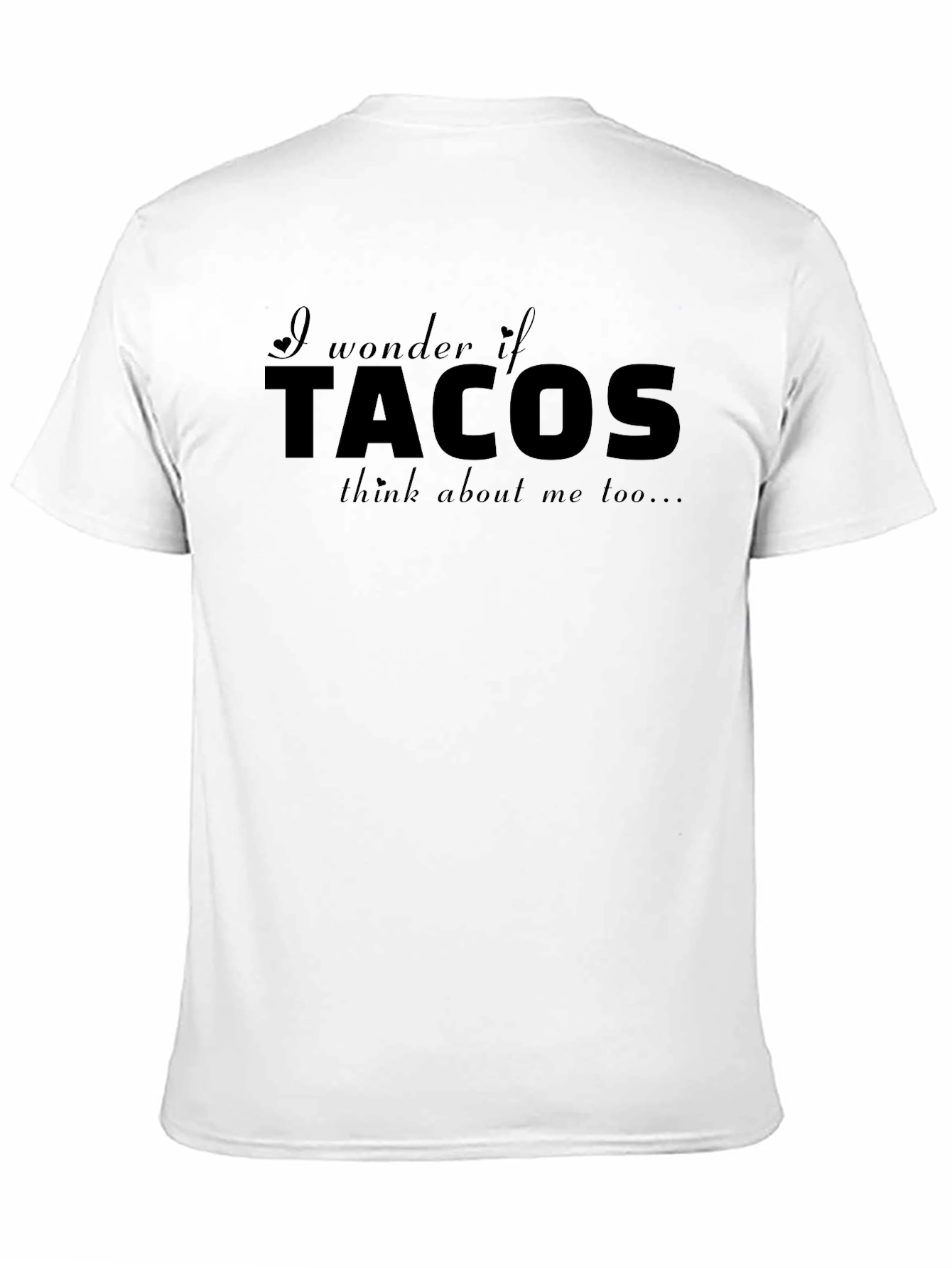 Tacos on my Mind T-Shirt - Black