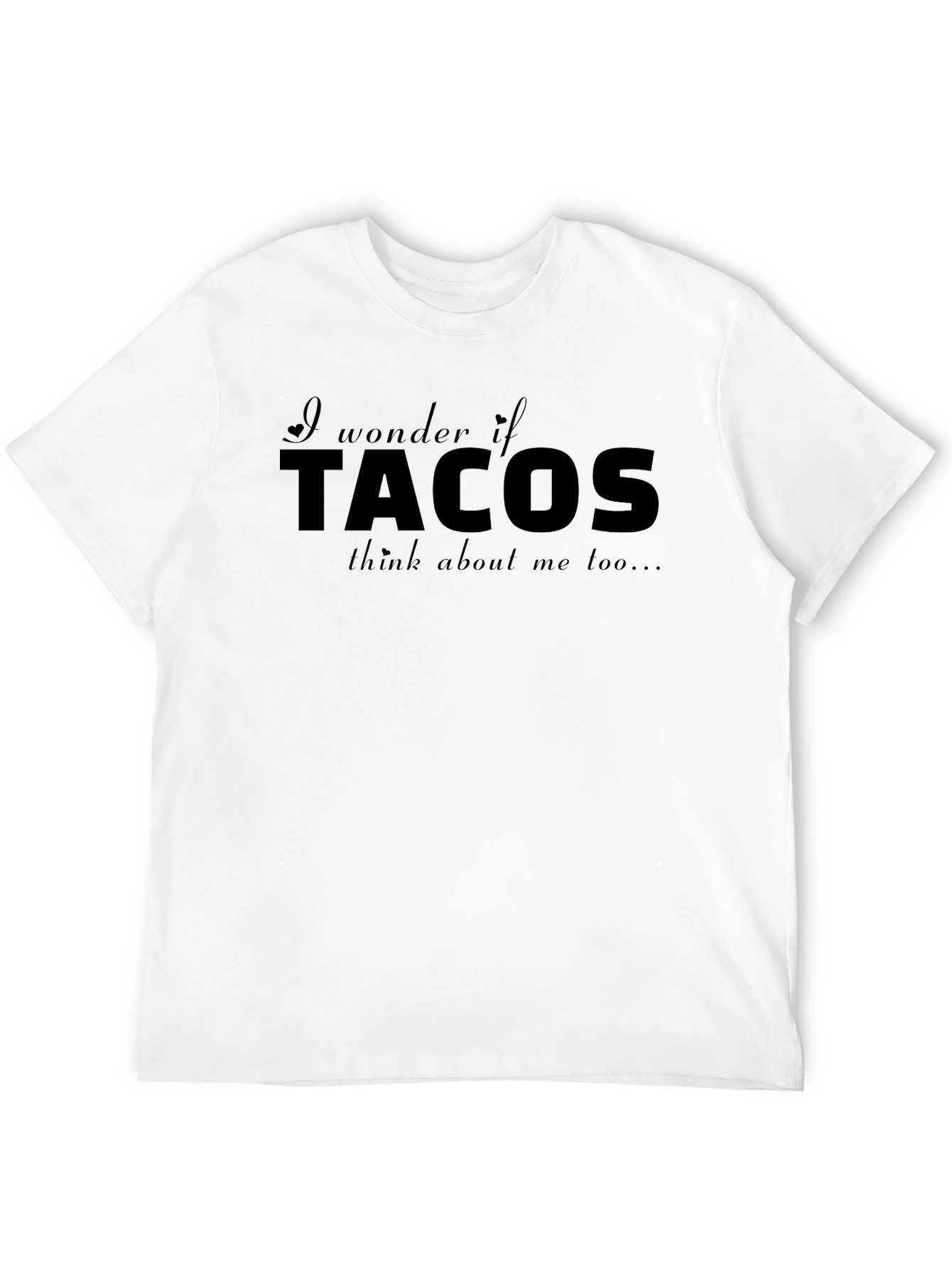 Tacos on my Mind T-Shirt - Black
