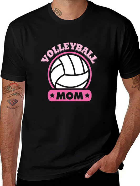 Volleyball Mom T-Shirt - Pink Graphic Tee