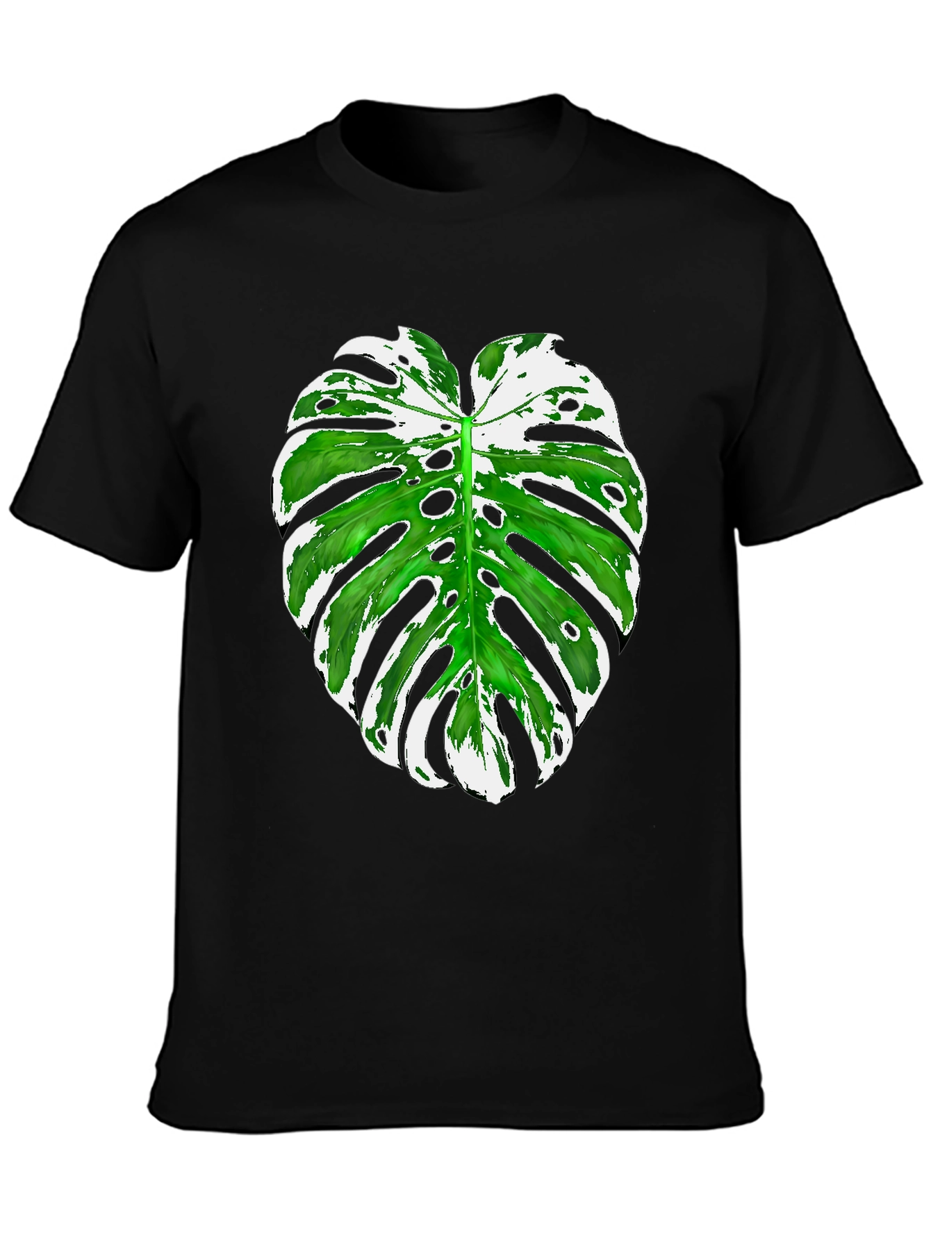 Tropical Monstera Leaf Graphic Tee