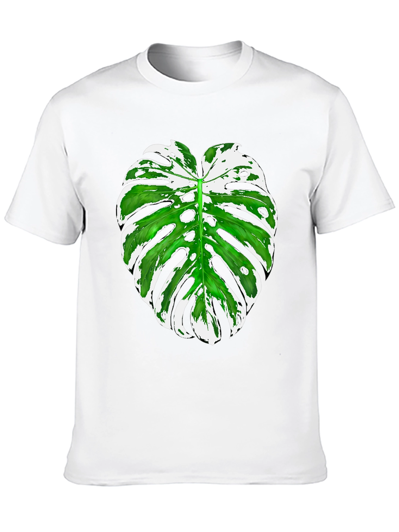 Tropical Monstera Leaf Graphic Tee