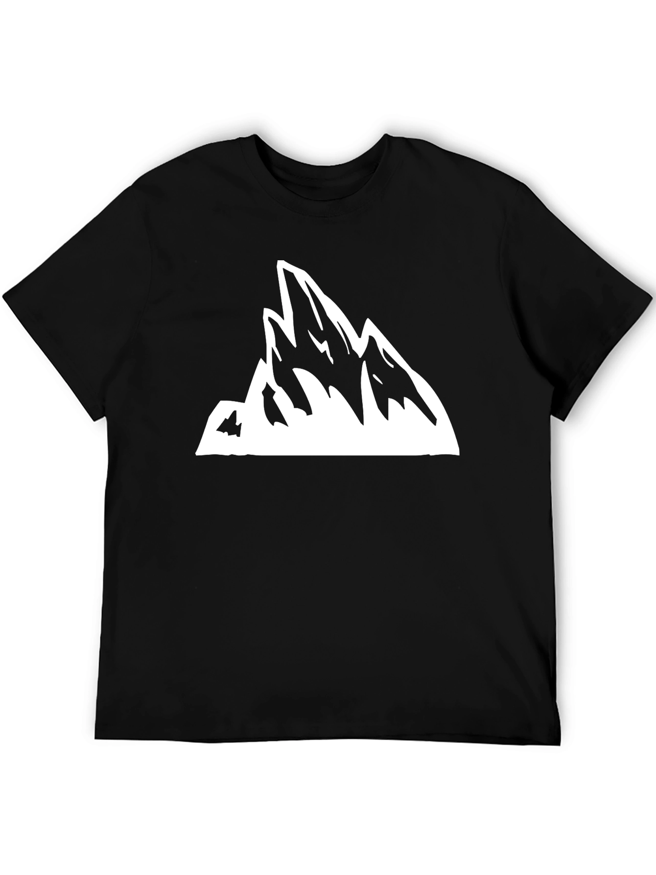 Mountain Peak Graphic Tee - Black