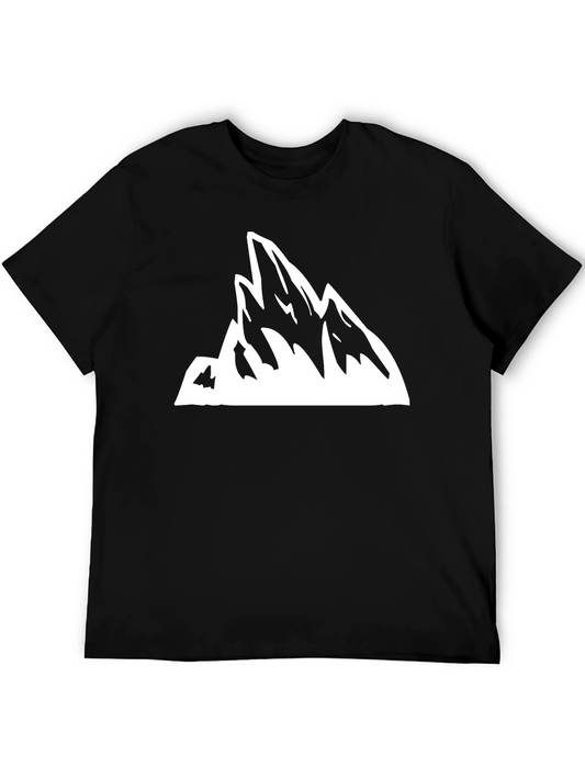 Mountain Peak Graphic Tee - Black