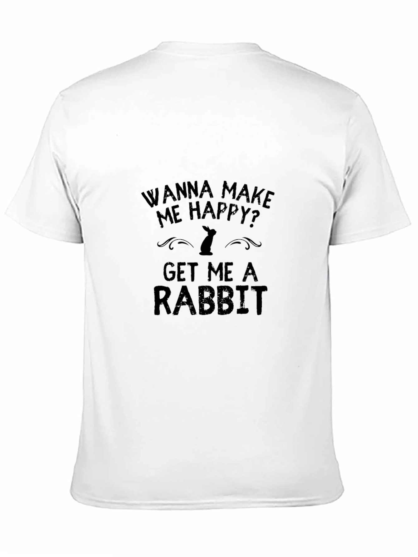Wanna Make Me Happy Rabbit Graphic Tee