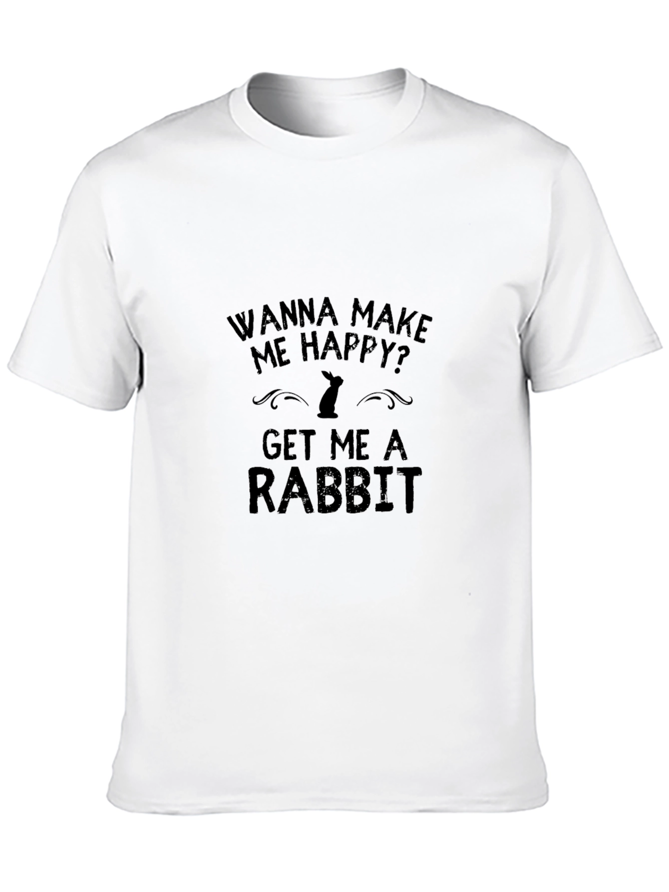 Wanna Make Me Happy Rabbit Graphic Tee
