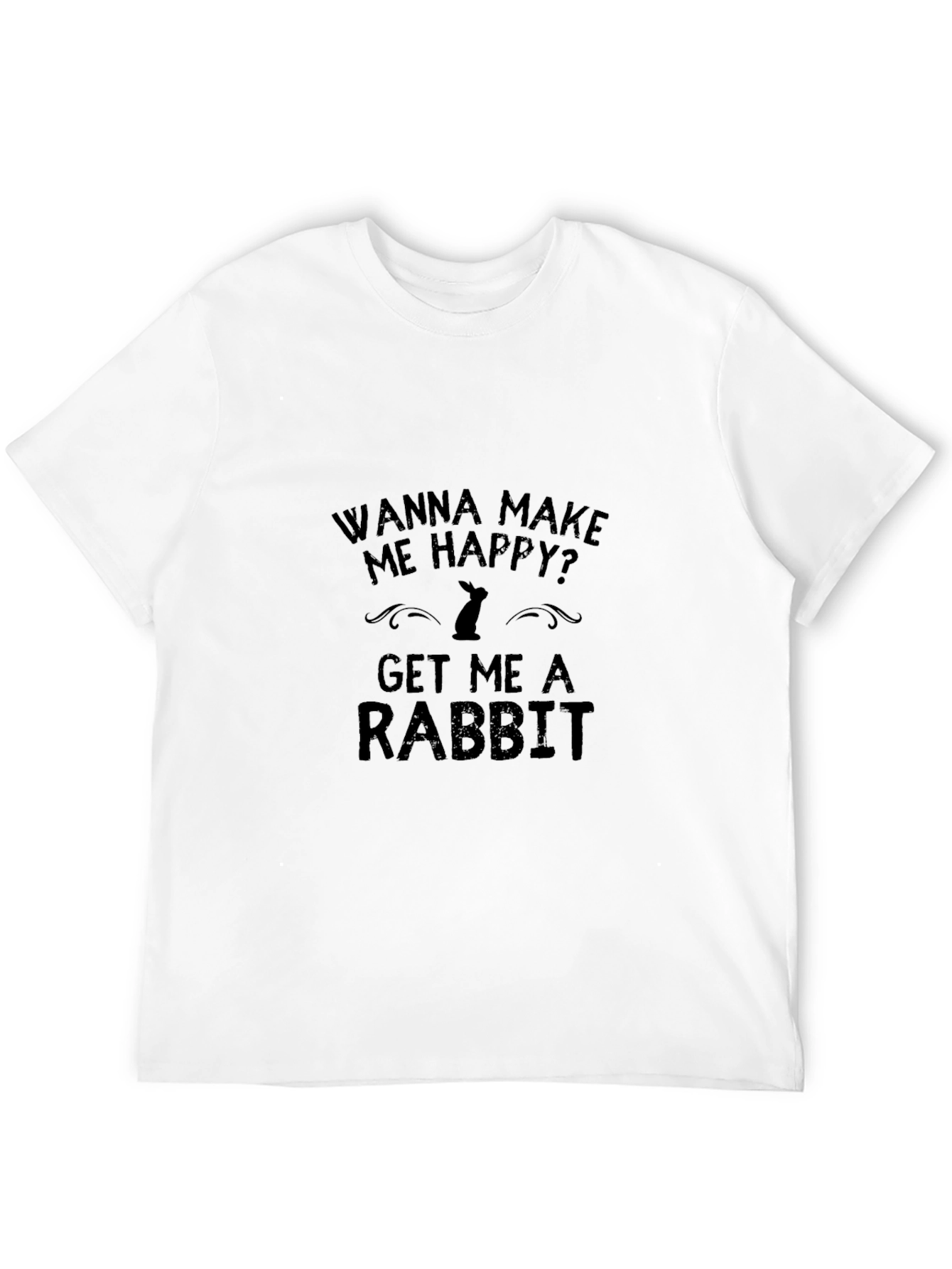 Wanna Make Me Happy Rabbit Graphic Tee