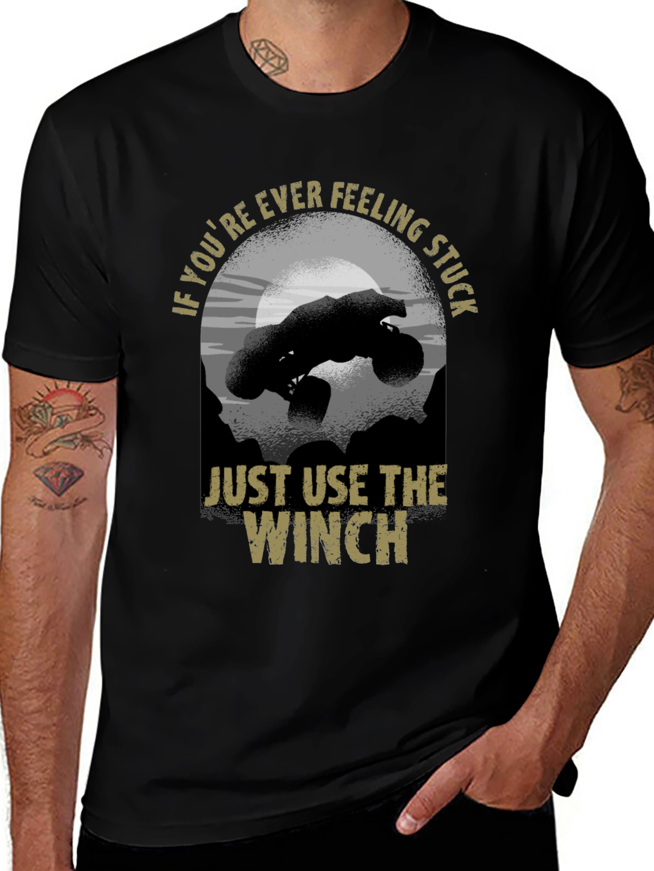 Just Use The Winch Black T-Shirt