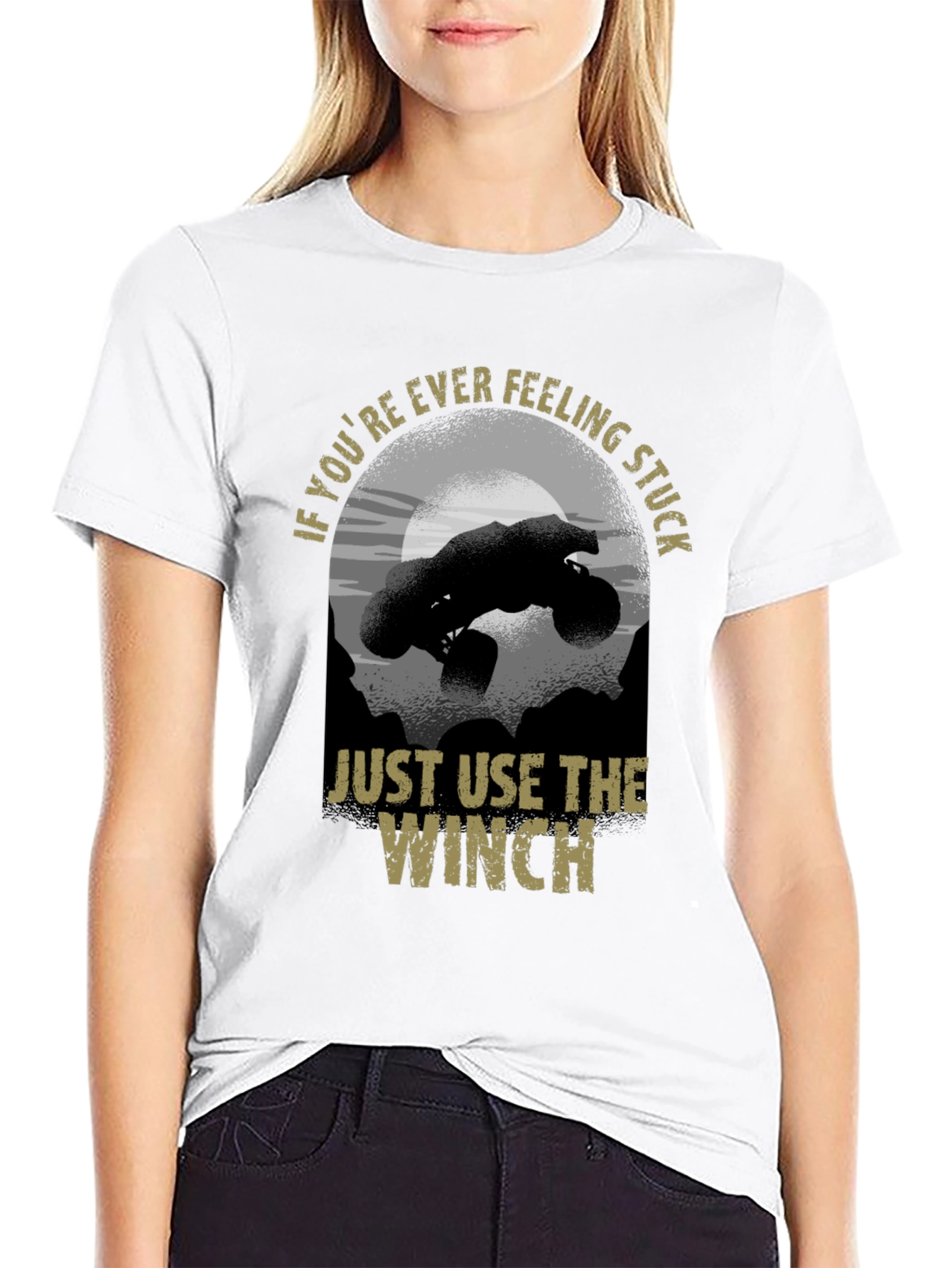 Just Use The Winch Black T-Shirt