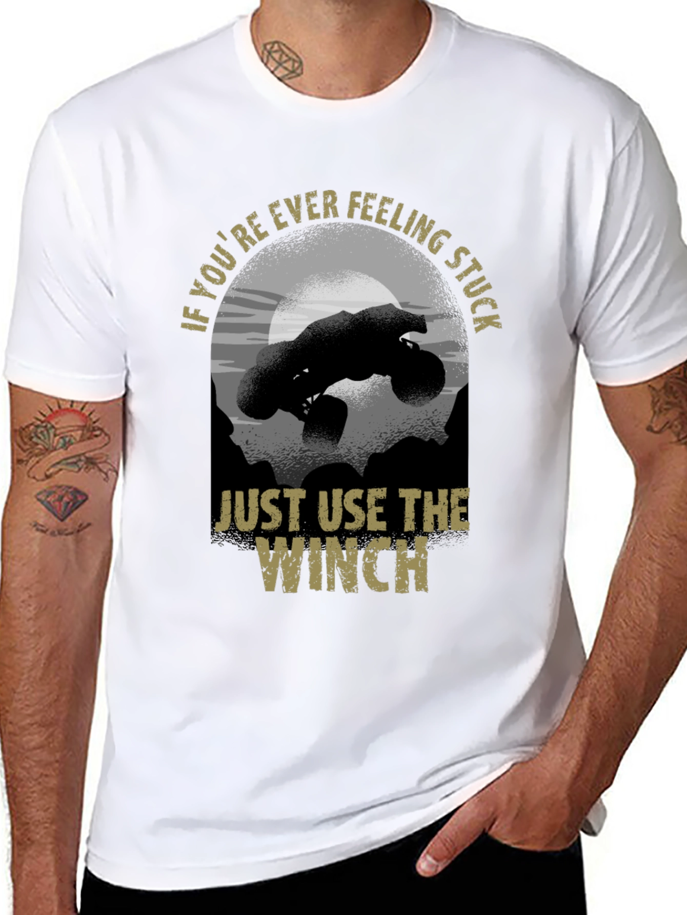 Just Use The Winch Black T-Shirt