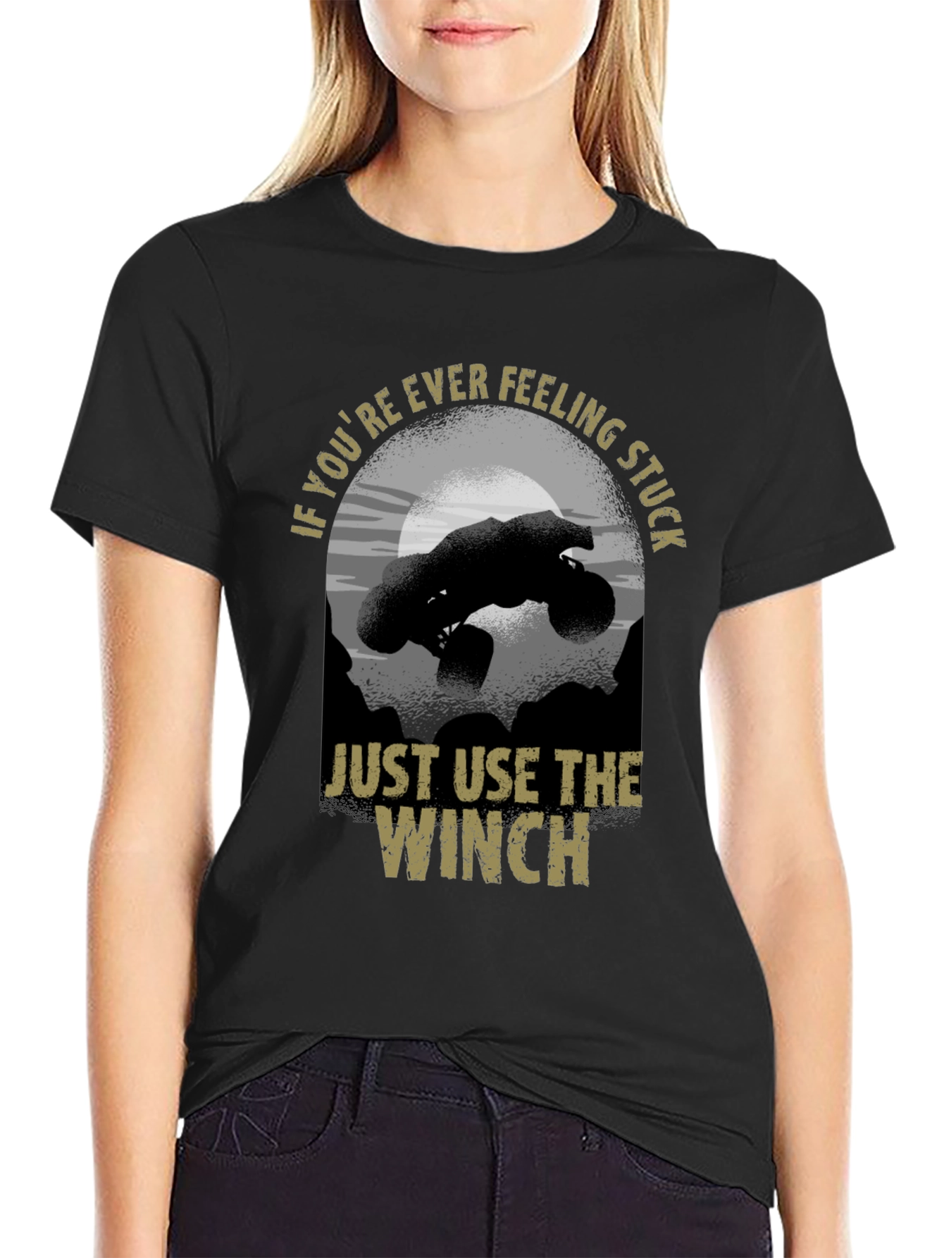 Just Use The Winch Black T-Shirt