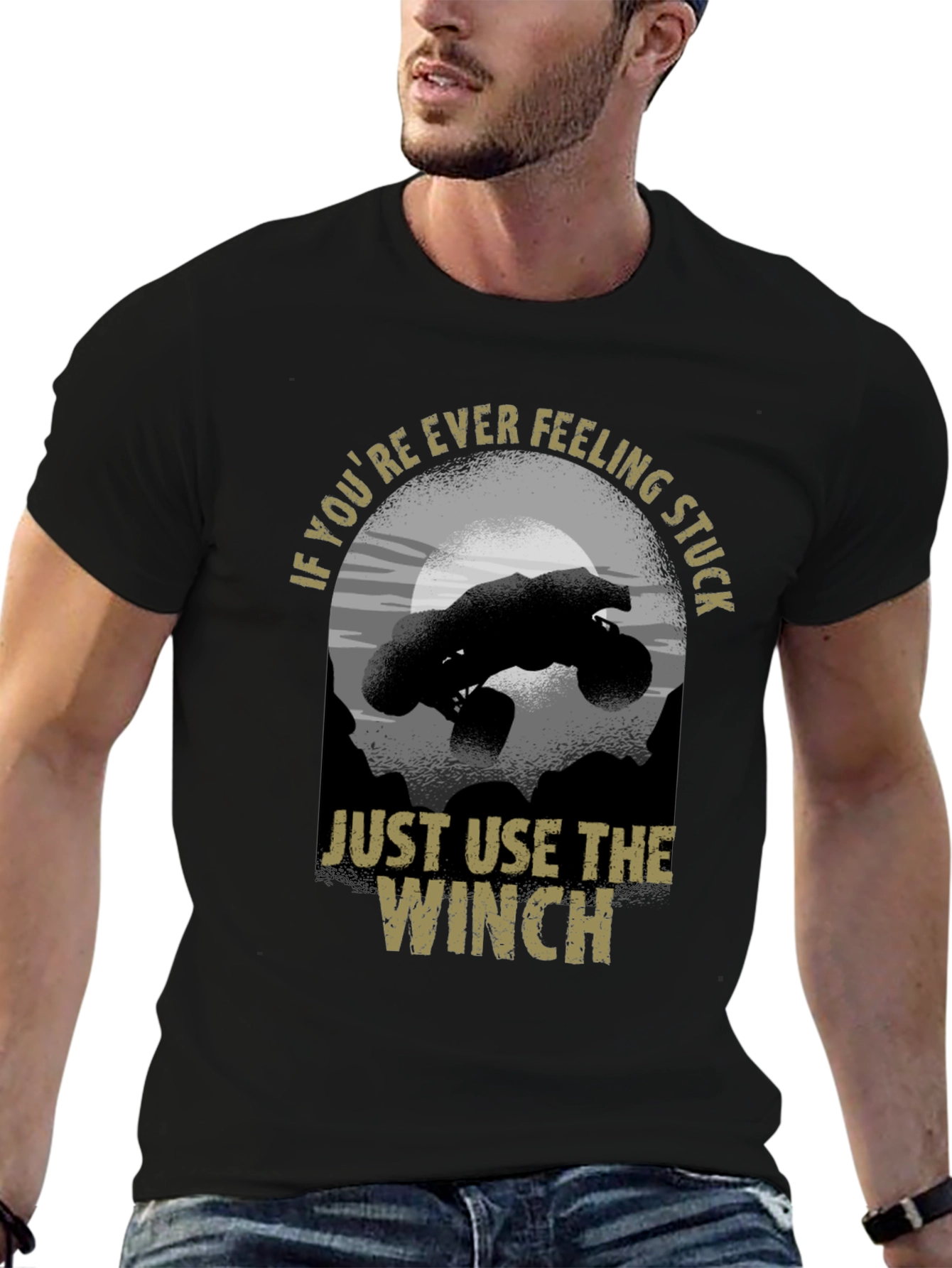 Just Use The Winch Black T-Shirt
